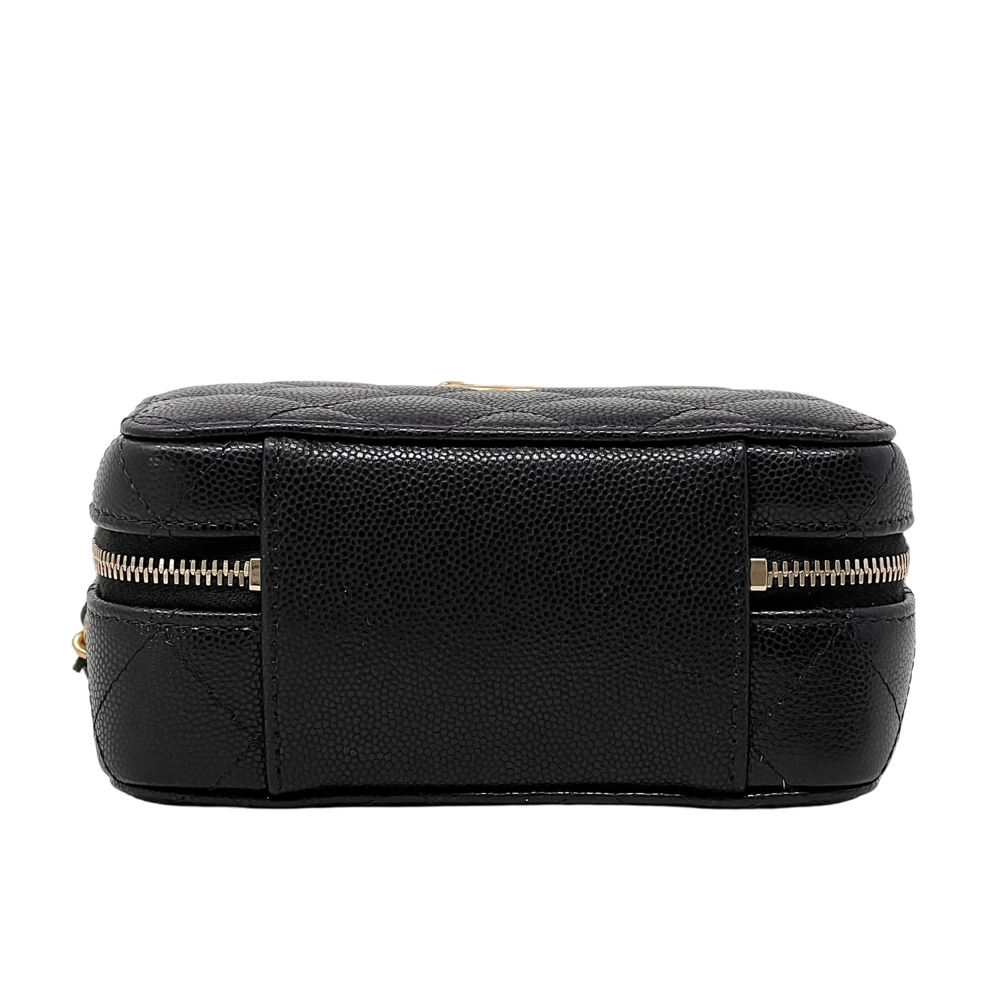 Chanel Black Caviar Twist Your Buttons Camera Bag