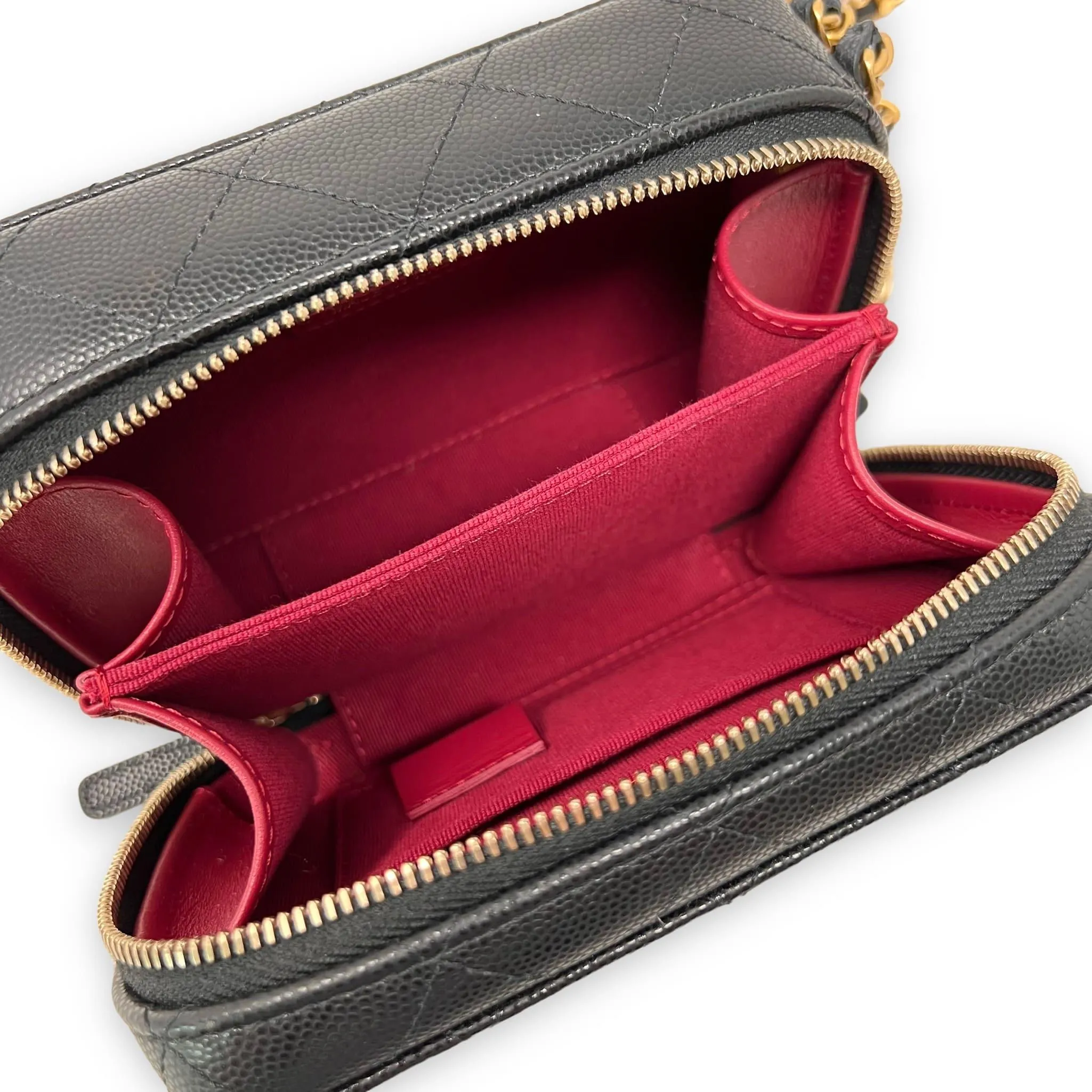 Chanel Black Caviar Twist Your Buttons Camera Bag