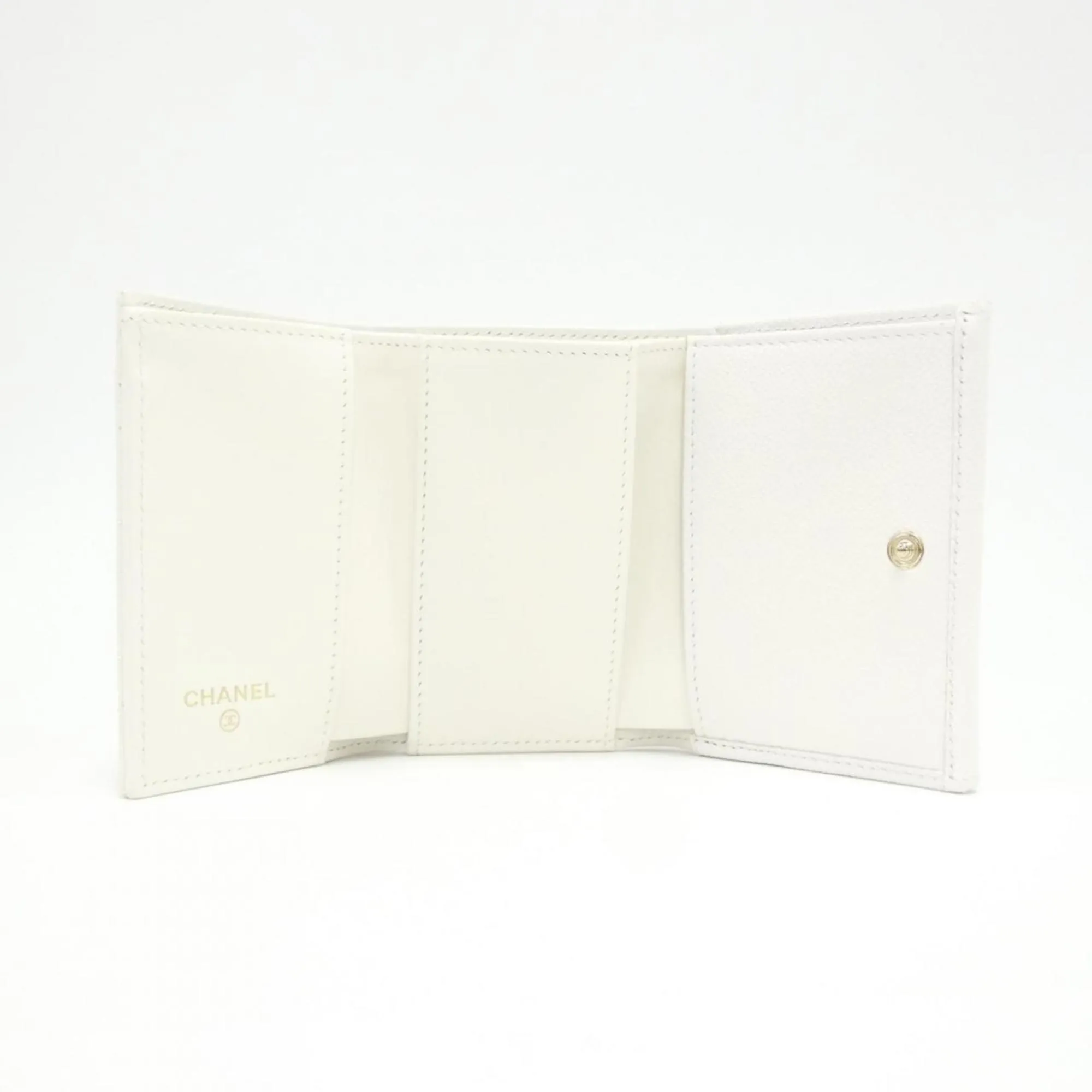 Chanel Caviar Leather Wallet (Tri-Fold) (Pre-Owned)