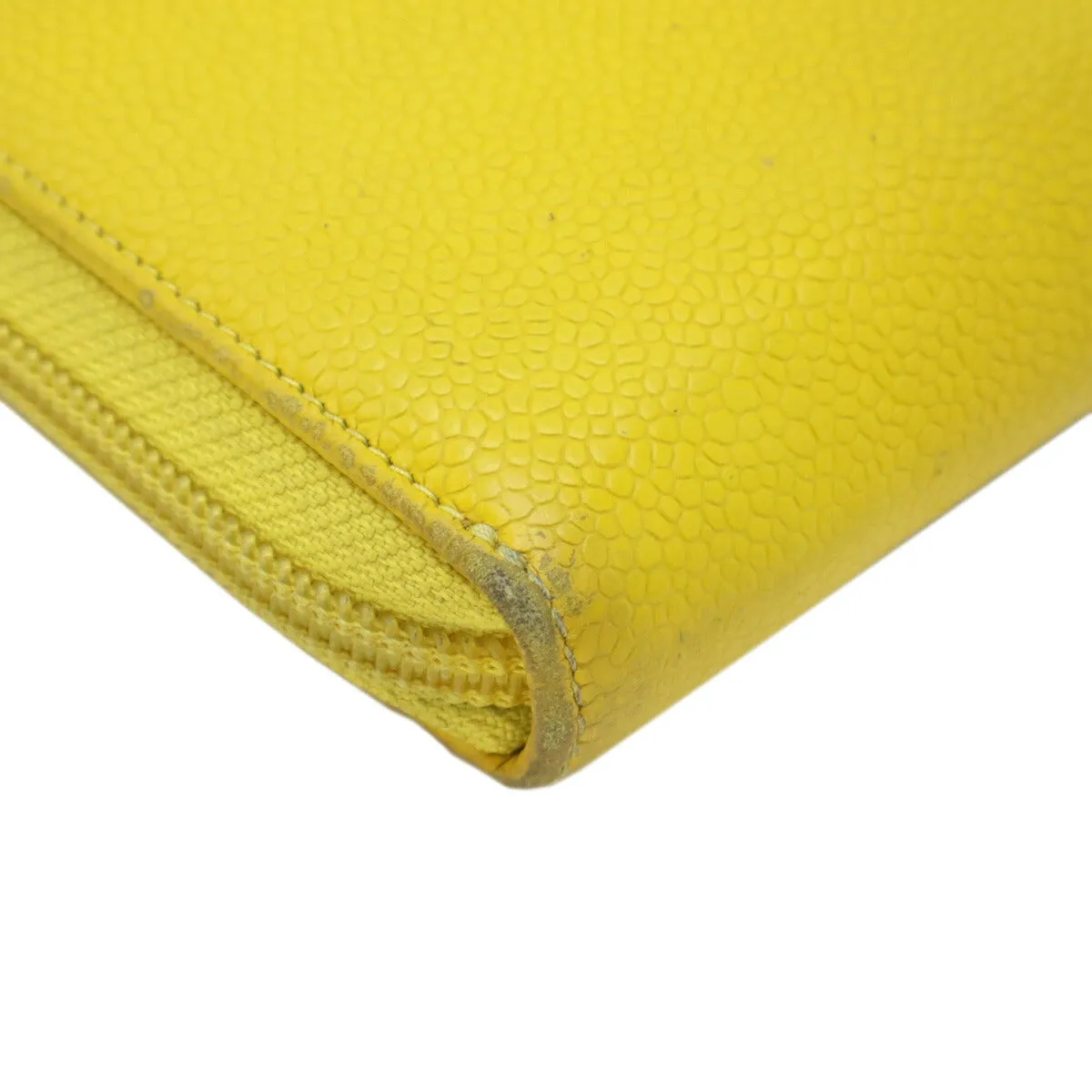 Chanel Caviar Skin Zip Wallet