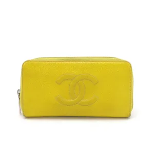 Chanel Caviar Skin Zip Wallet