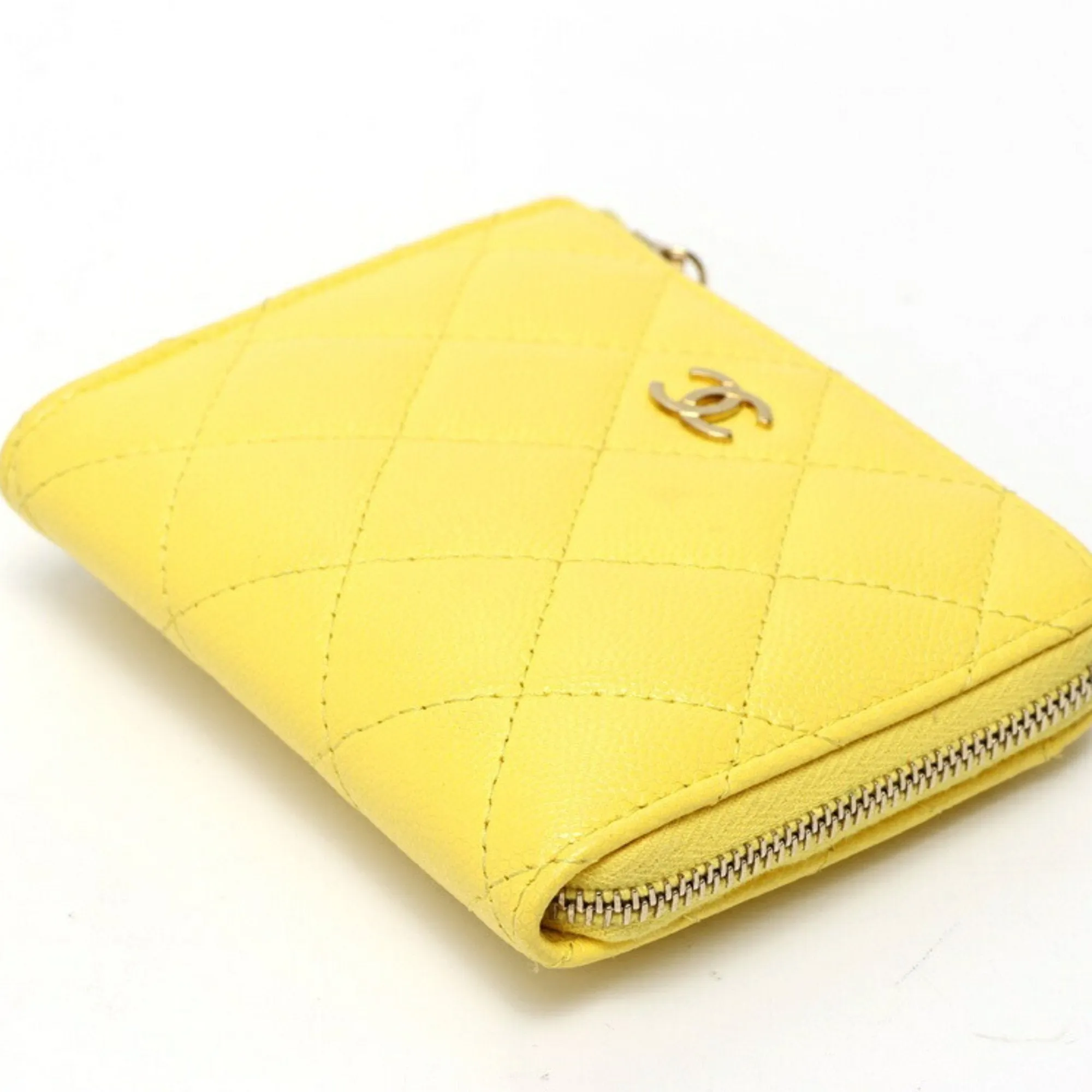 Chanel Grained Calfskin Card Wallet (Pre-Owned)