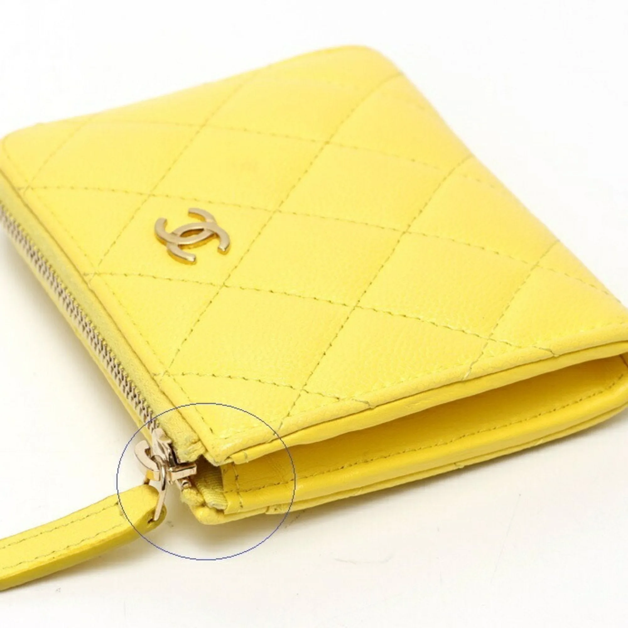 Chanel Grained Calfskin Card Wallet (Pre-Owned)