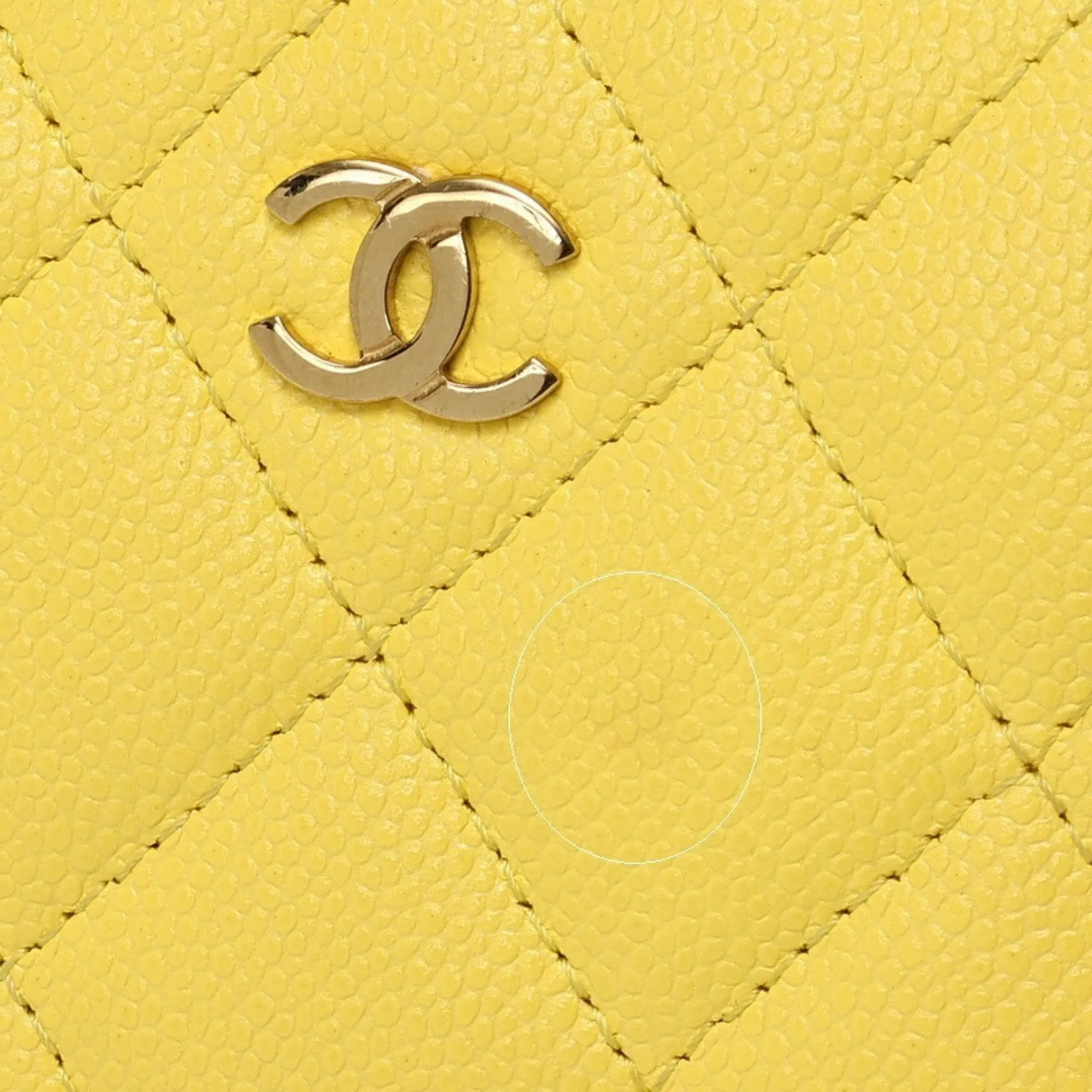 Chanel Grained Calfskin Card Wallet (Pre-Owned)