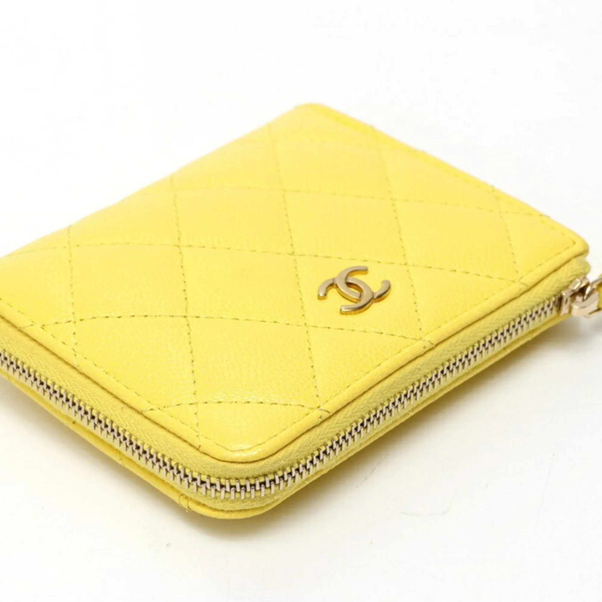 Chanel Grained Calfskin Card Wallet (Pre-Owned)
