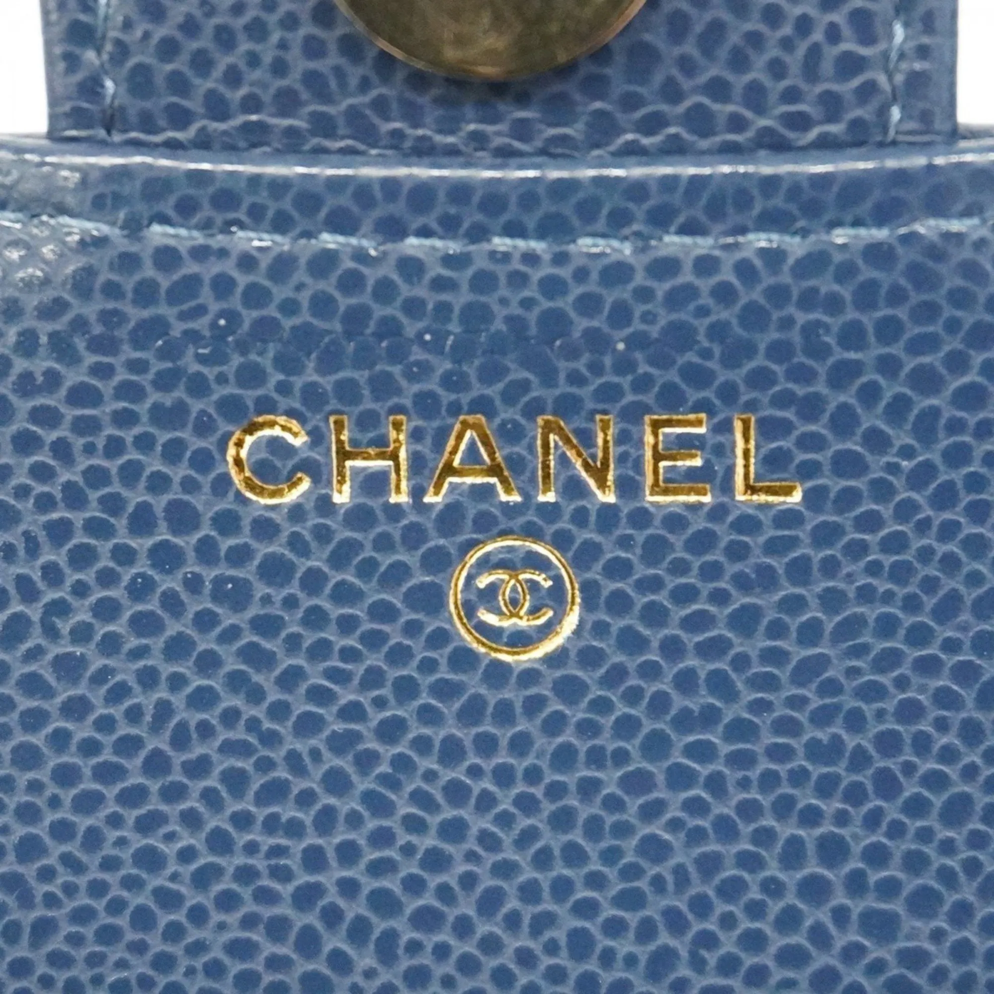 Chanel Grained Calfskin Chain/Shoulder Wallet (Pre-Owned)