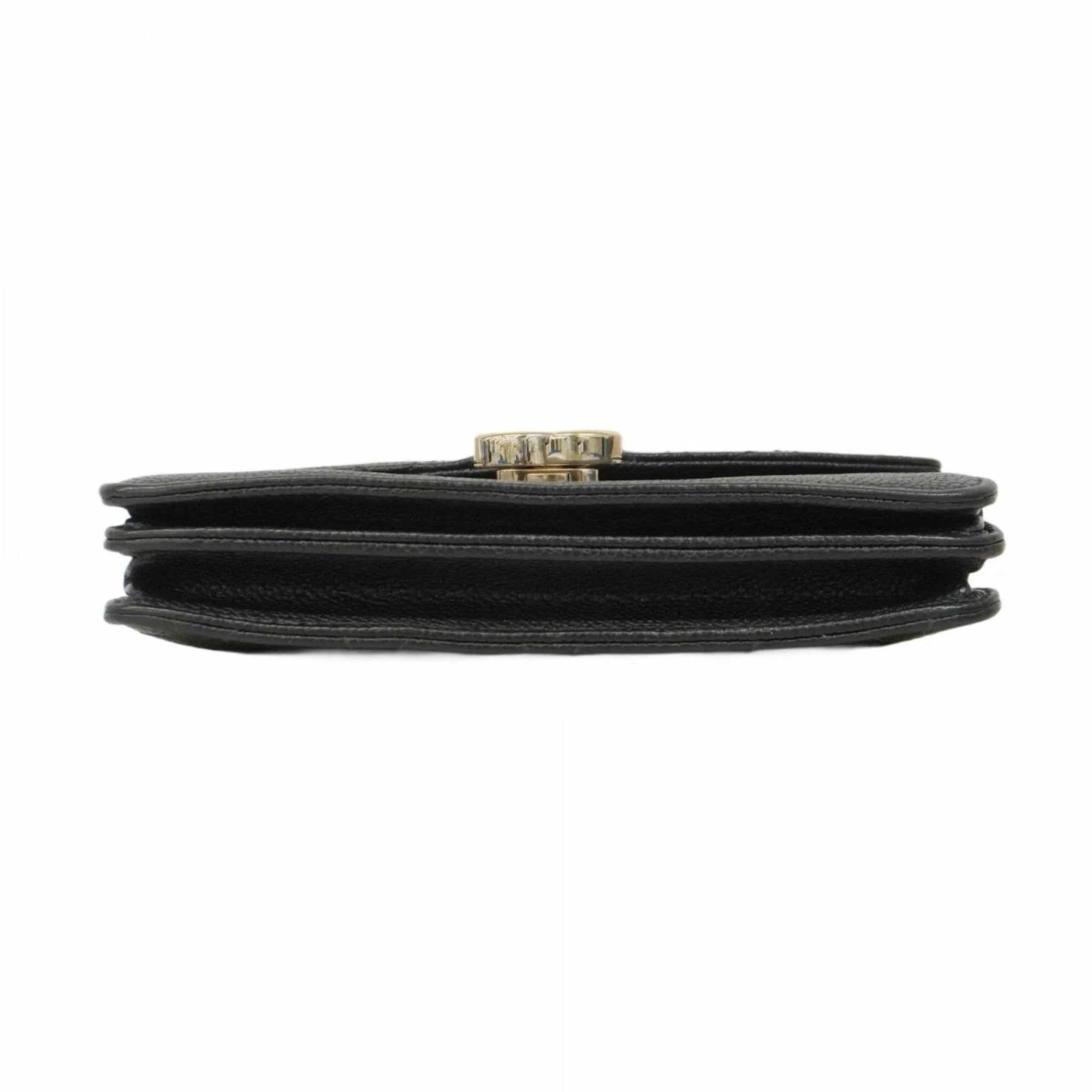 Chanel Grained Calfskin Chain/Shoulder Wallet (Pre-Owned)