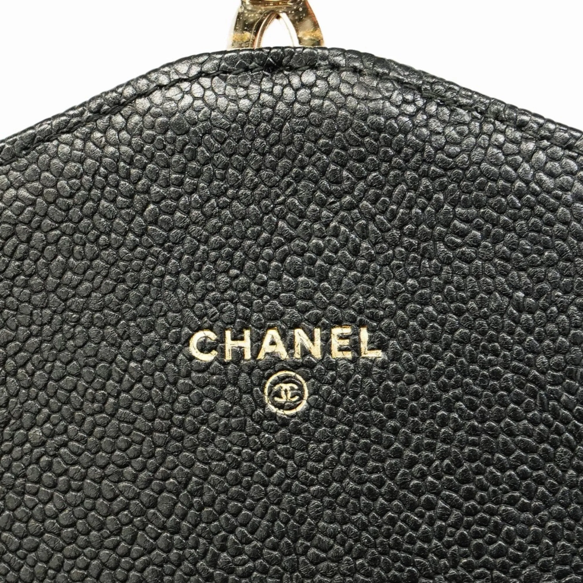 Chanel Grained Calfskin Chain/Shoulder Wallet (Pre-Owned)