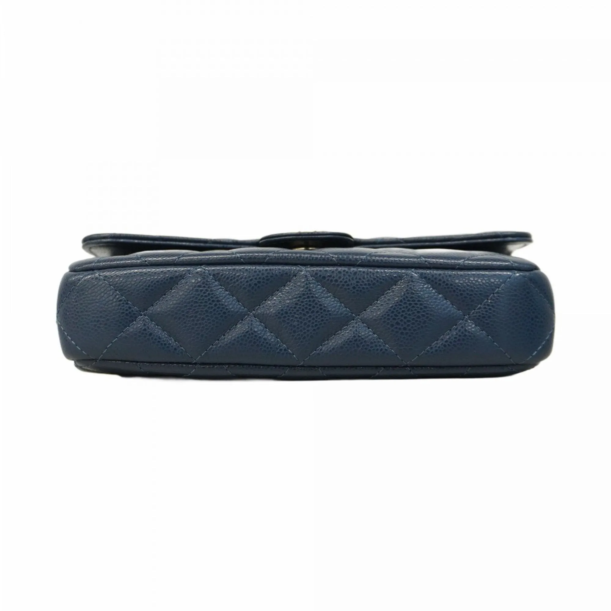 Chanel Grained Calfskin Chain/Shoulder Wallet (Pre-Owned)