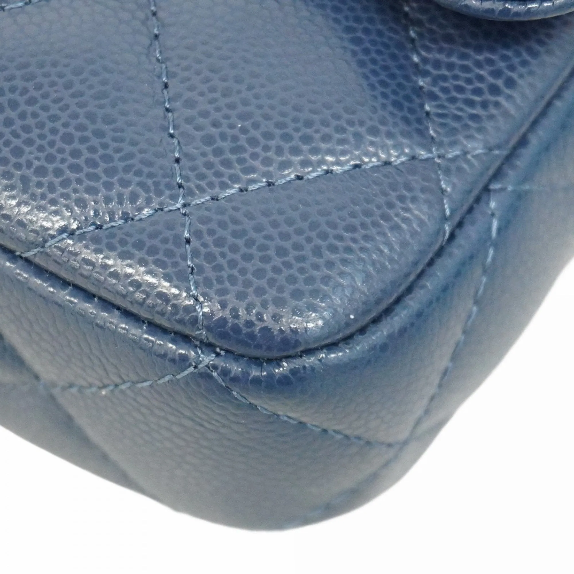 Chanel Grained Calfskin Chain/Shoulder Wallet (Pre-Owned)