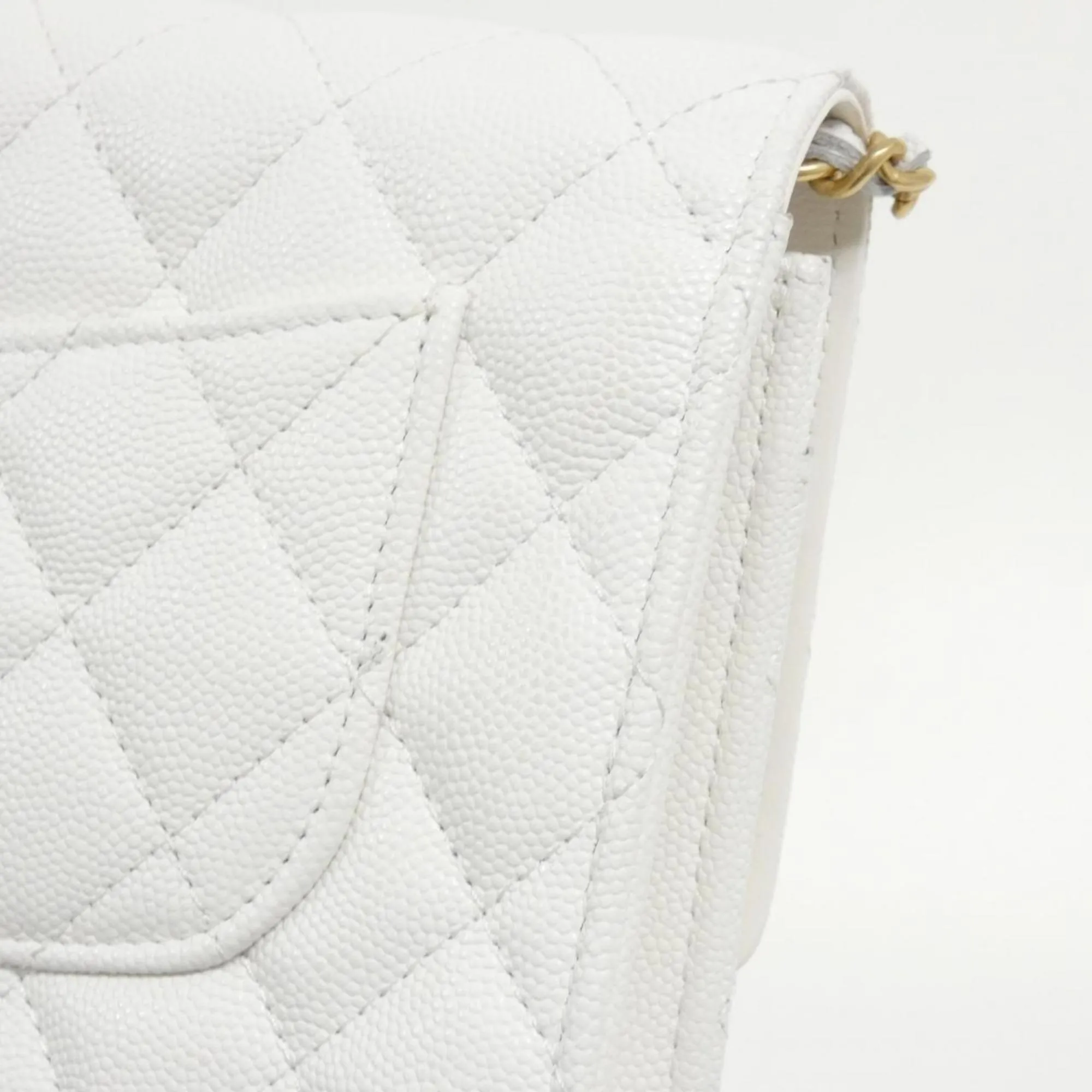Chanel Grained Calfskin Chain/Shoulder Wallet (Pre-Owned)