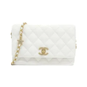 Chanel Grained Calfskin Chain/Shoulder Wallet (Pre-Owned)