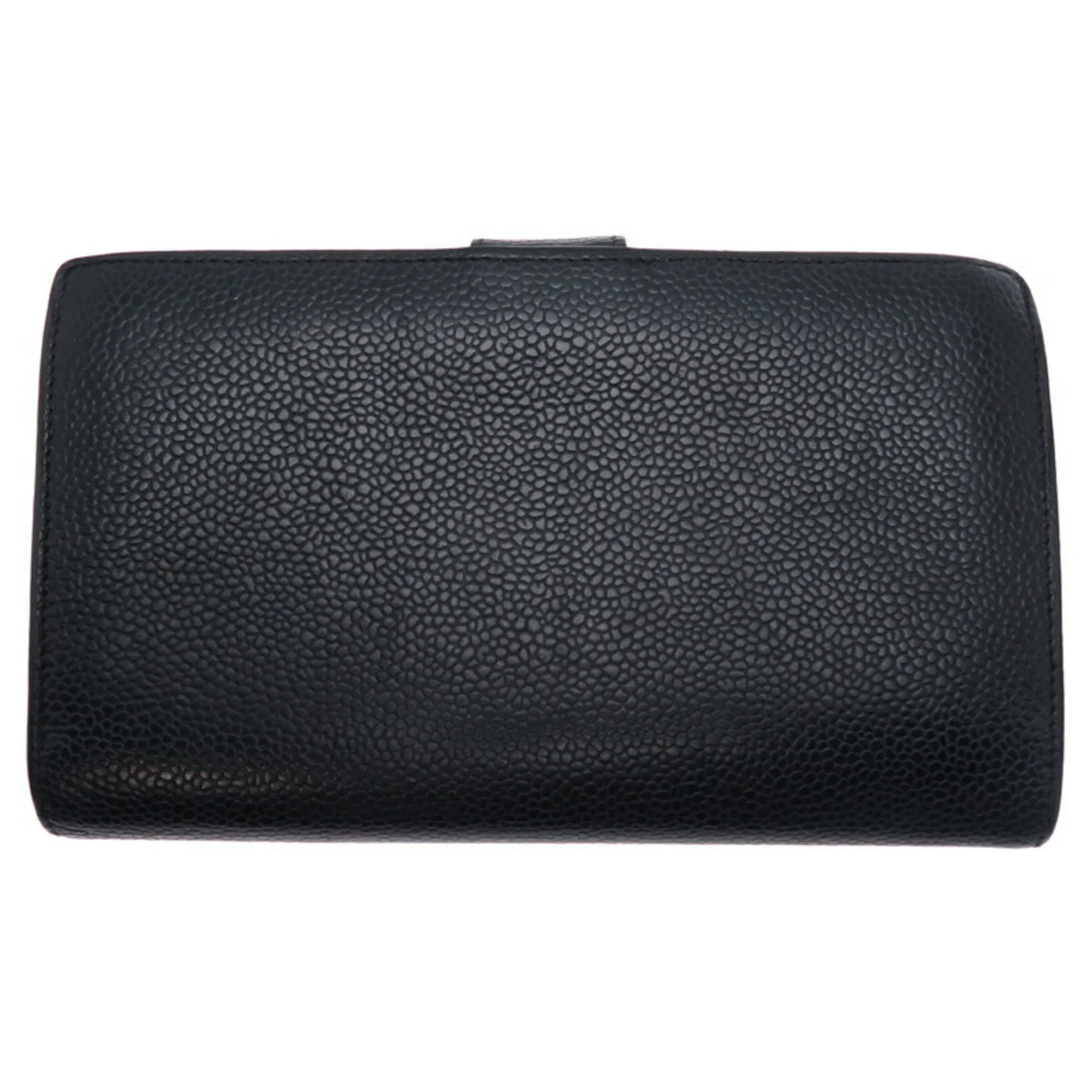 Chanel Grained Calfskin Long Wallet (Bi-Fold) (Pre-Owned)