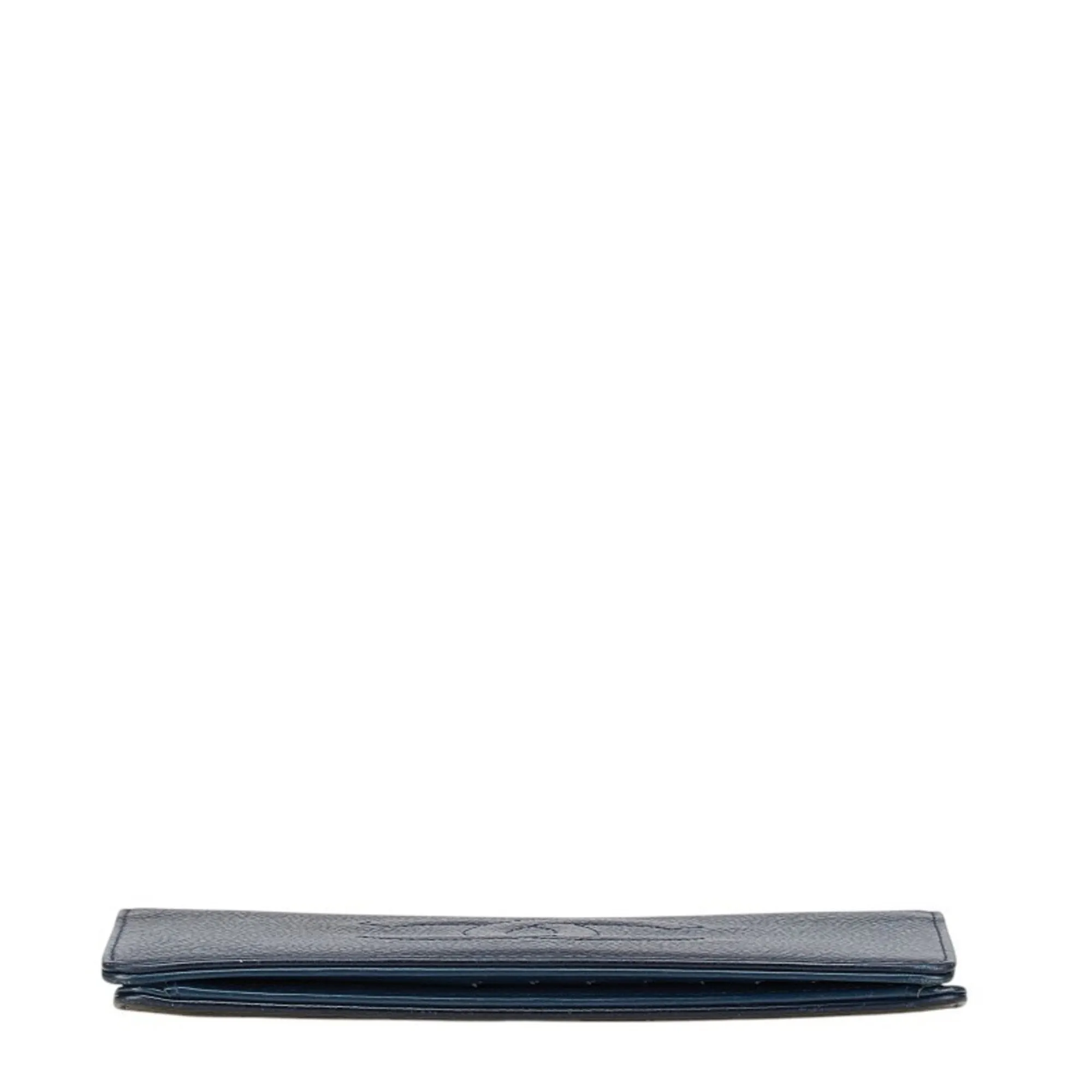 Chanel Grained Calfskin Long Wallet (Bi-Fold) (Pre-Owned)