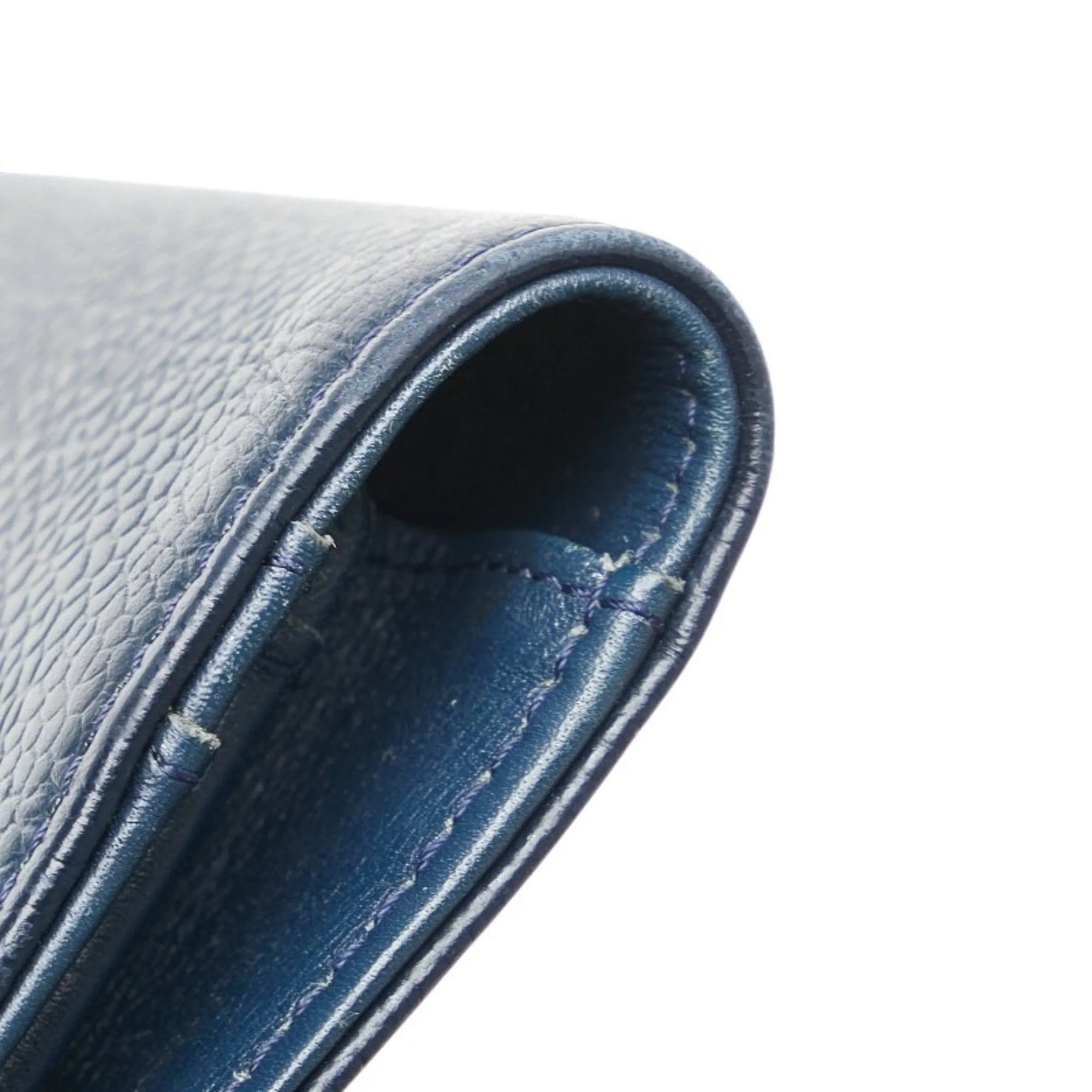 Chanel Grained Calfskin Long Wallet (Bi-Fold) (Pre-Owned)