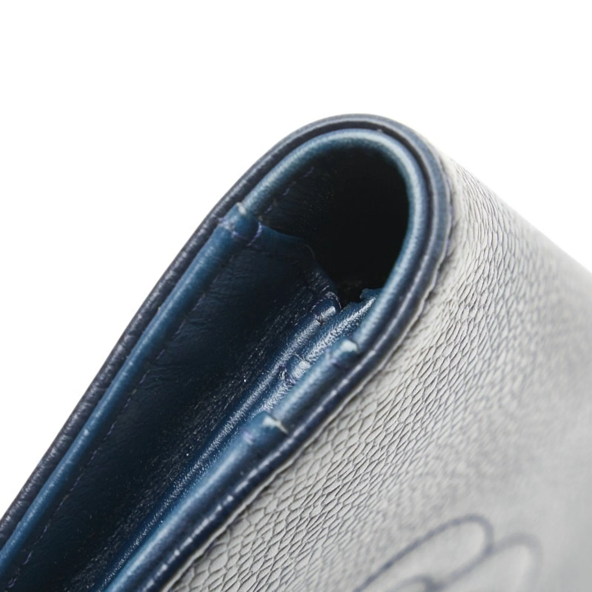 Chanel Grained Calfskin Long Wallet (Bi-Fold) (Pre-Owned)