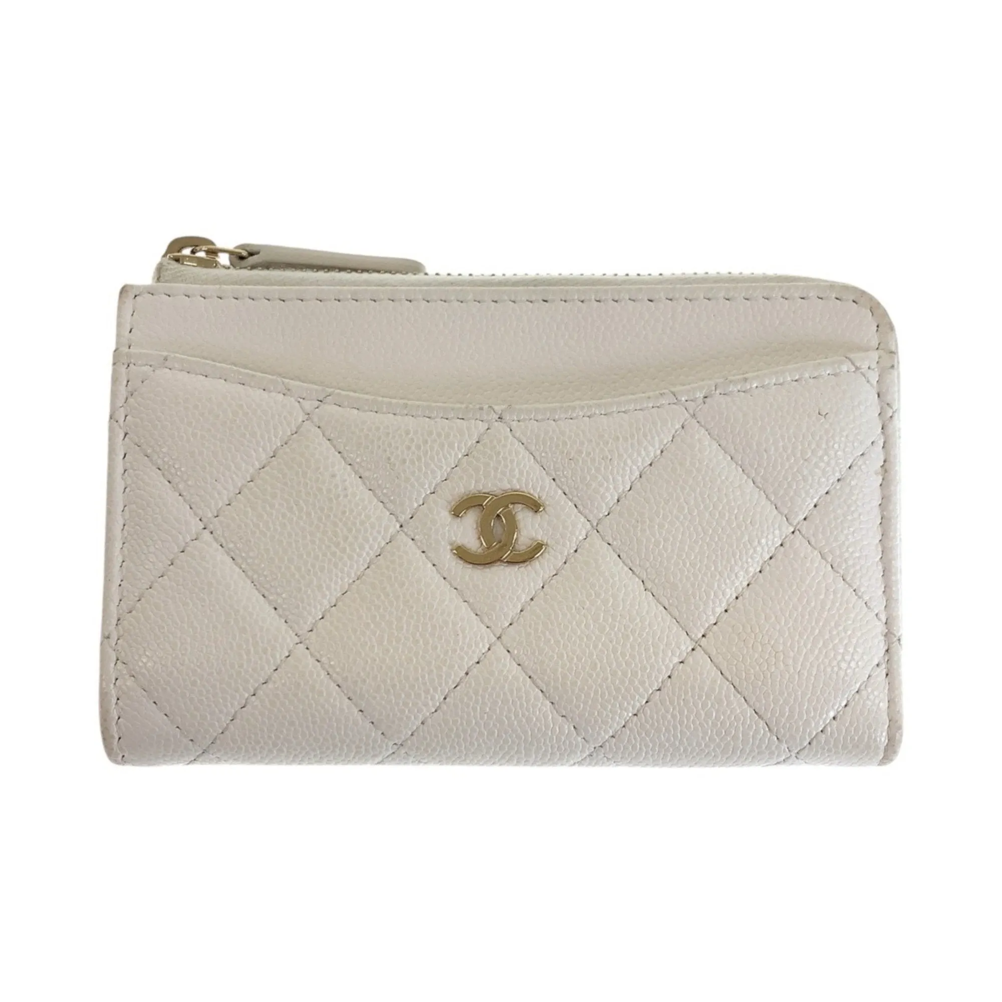 Chanel Grained Calfskin Wallet (Bi-Fold) (Pre-Owned)