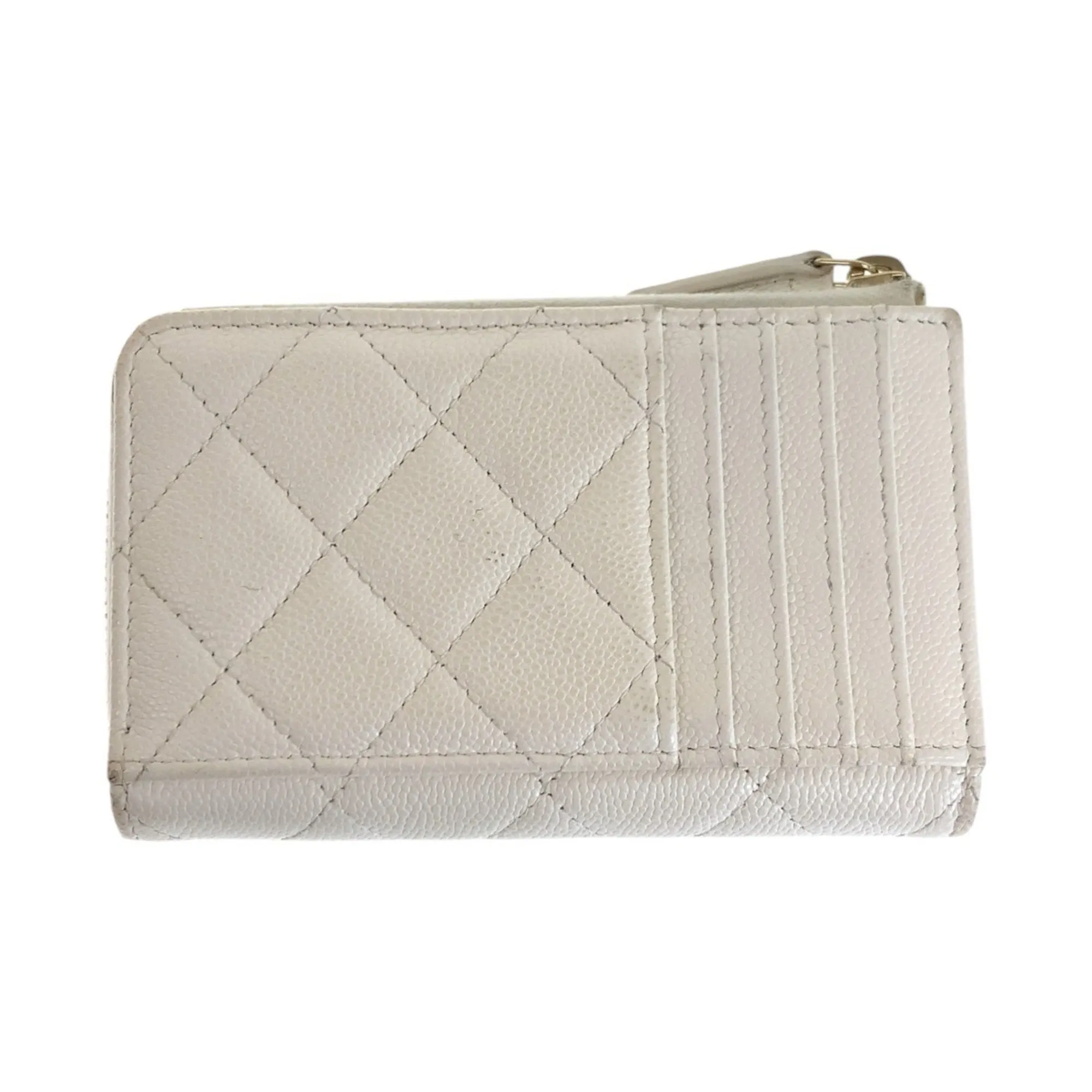 Chanel Grained Calfskin Wallet (Bi-Fold) (Pre-Owned)