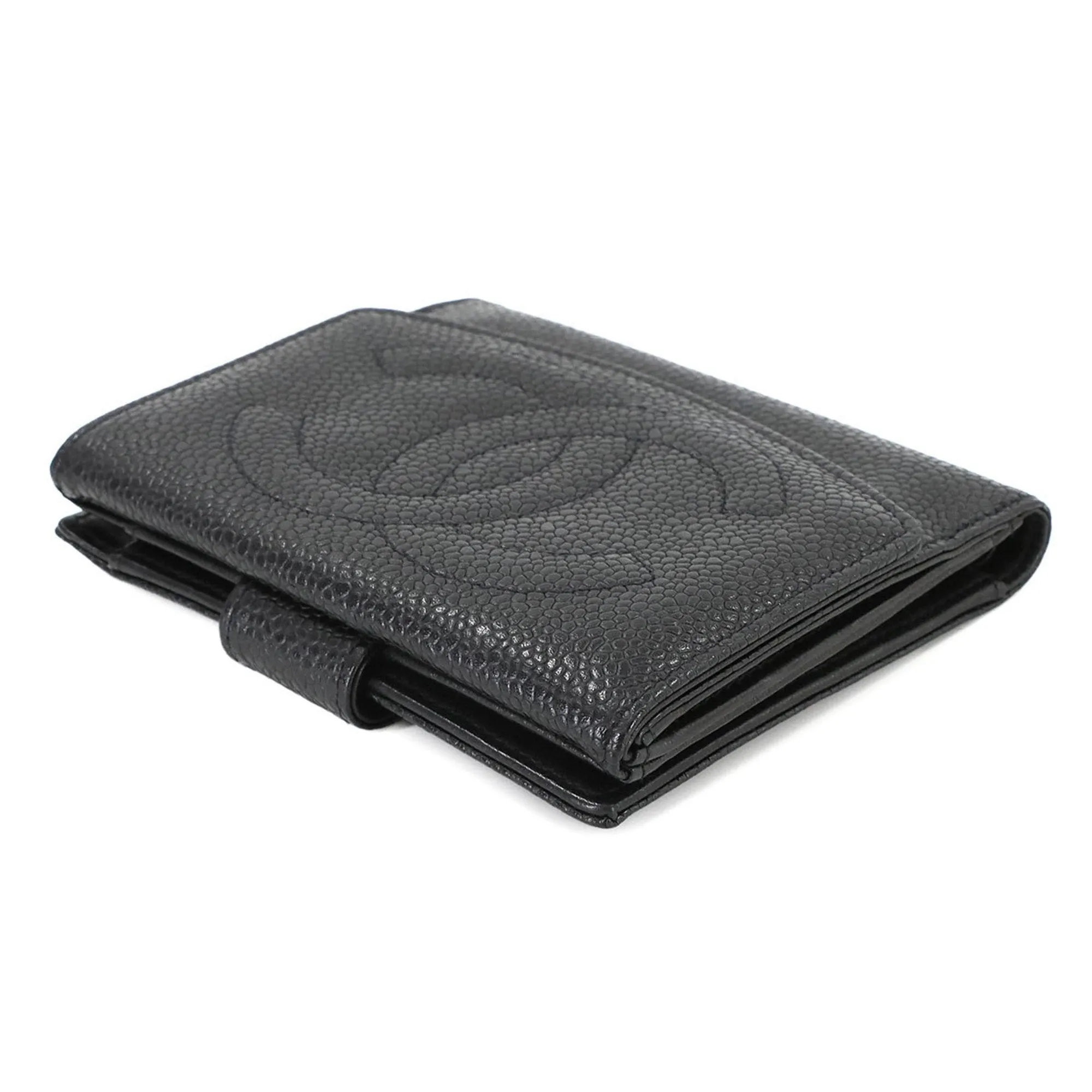 Chanel Grained Calfskin Wallet (Bi-Fold) (Pre-Owned)