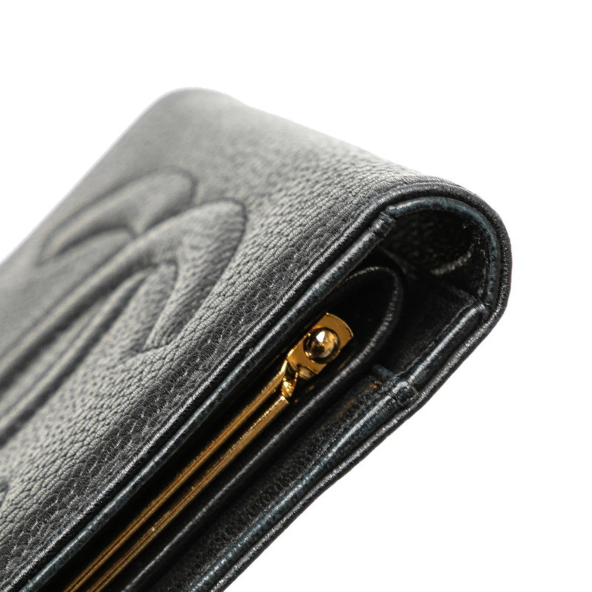 Chanel Grained Calfskin Wallet (Bi-Fold) (Pre-Owned)