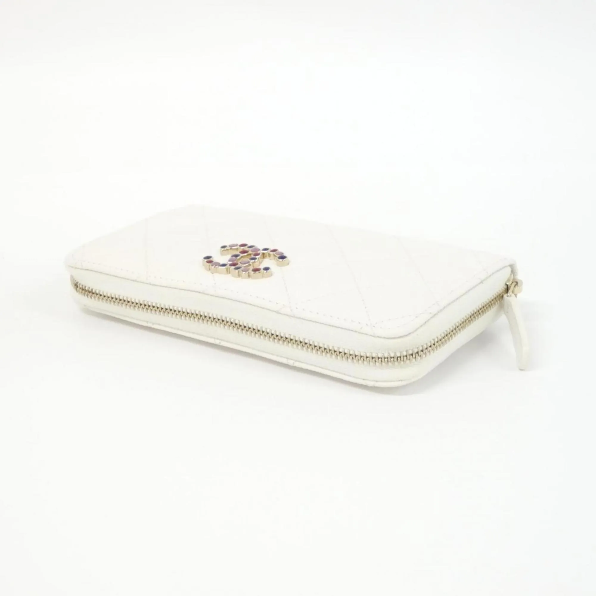 Chanel Grained Calfskin Wallet (Bi-Fold) (Pre-Owned)