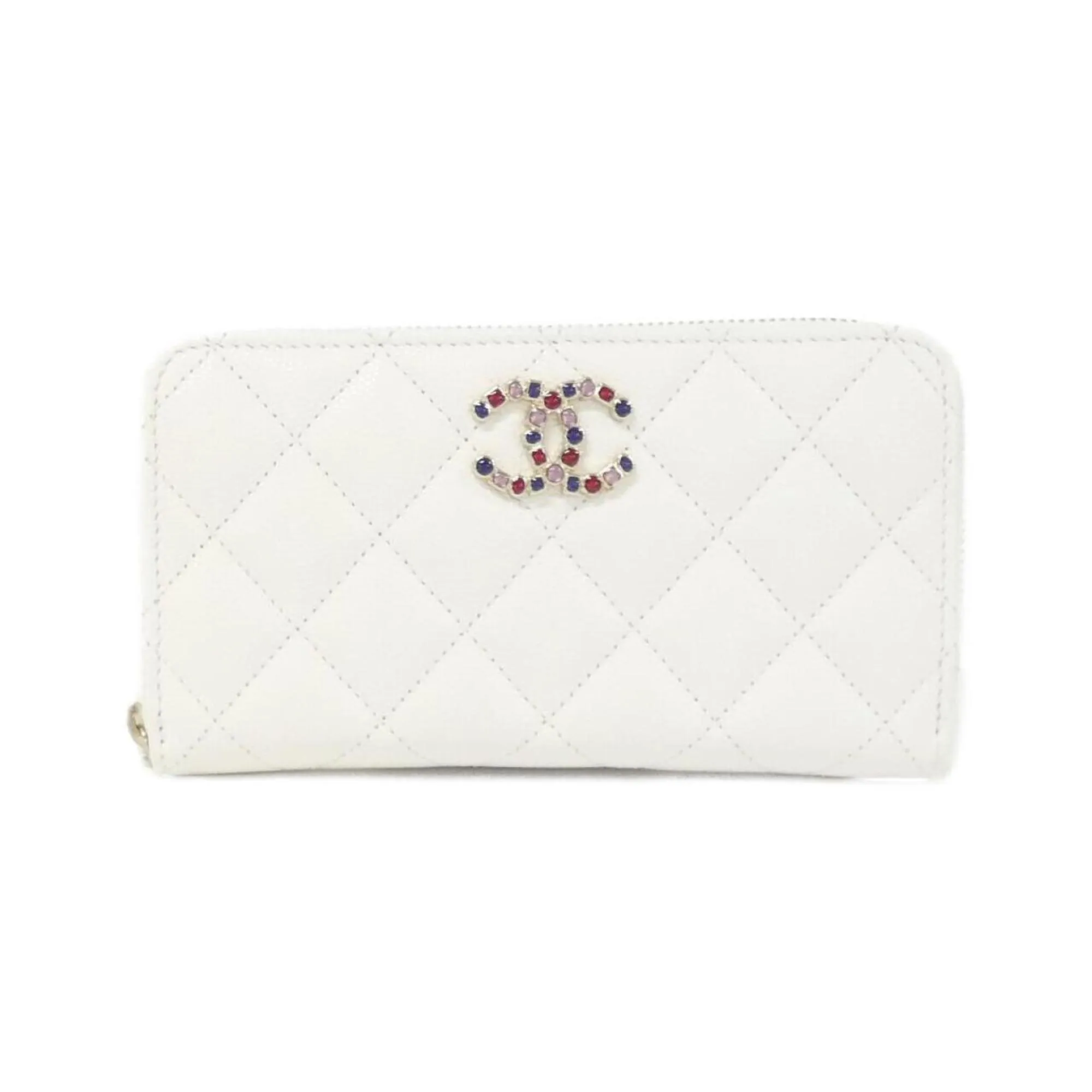 Chanel Grained Calfskin Wallet (Bi-Fold) (Pre-Owned)