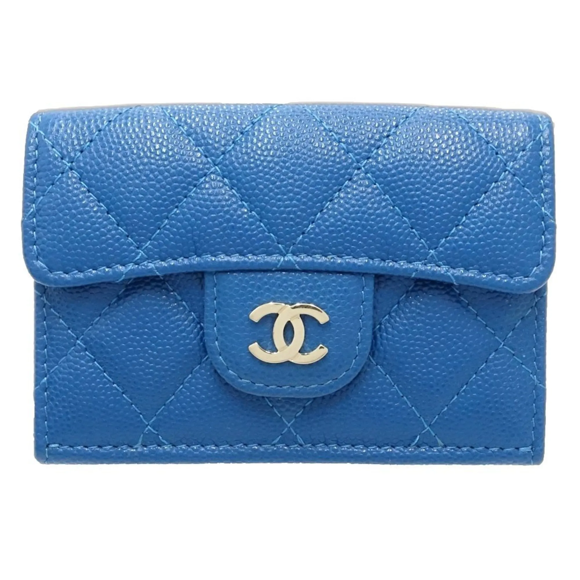 Chanel Grained Calfskin Wallet (Tri-Fold) (Pre-Owned)