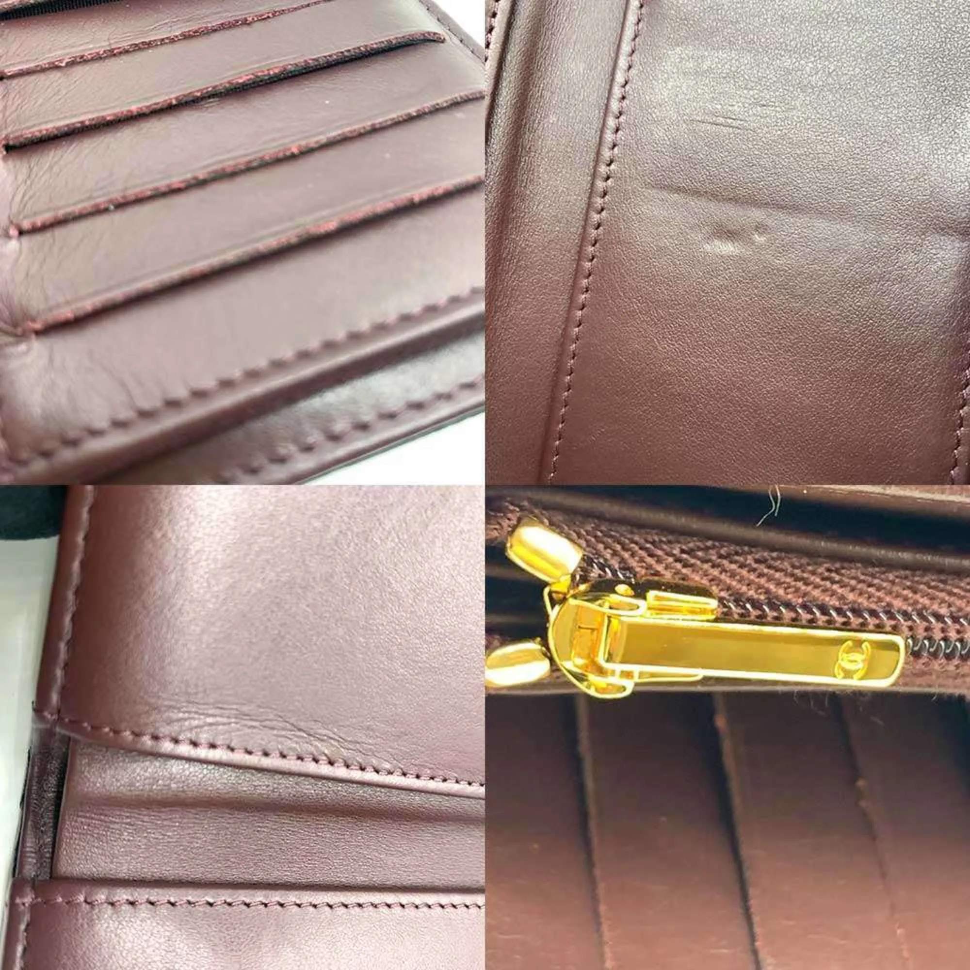 Chanel Grained Calfskin Wallet (Tri-Fold) (Pre-Owned)