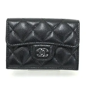 Chanel Grained Calfskin Wallet (Tri-Fold) (Pre-Owned)