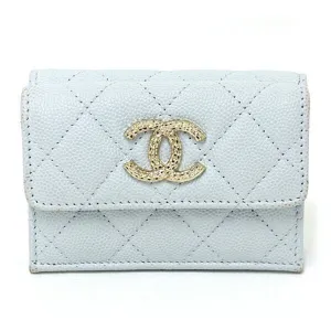Chanel Grained Calfskin Wallet (Tri-Fold) (Pre-Owned)