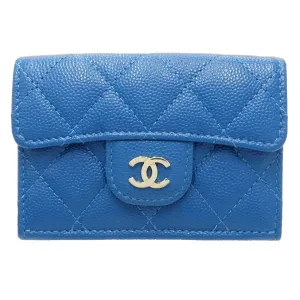 Chanel Grained Calfskin Wallet (Tri-Fold) (Pre-Owned)