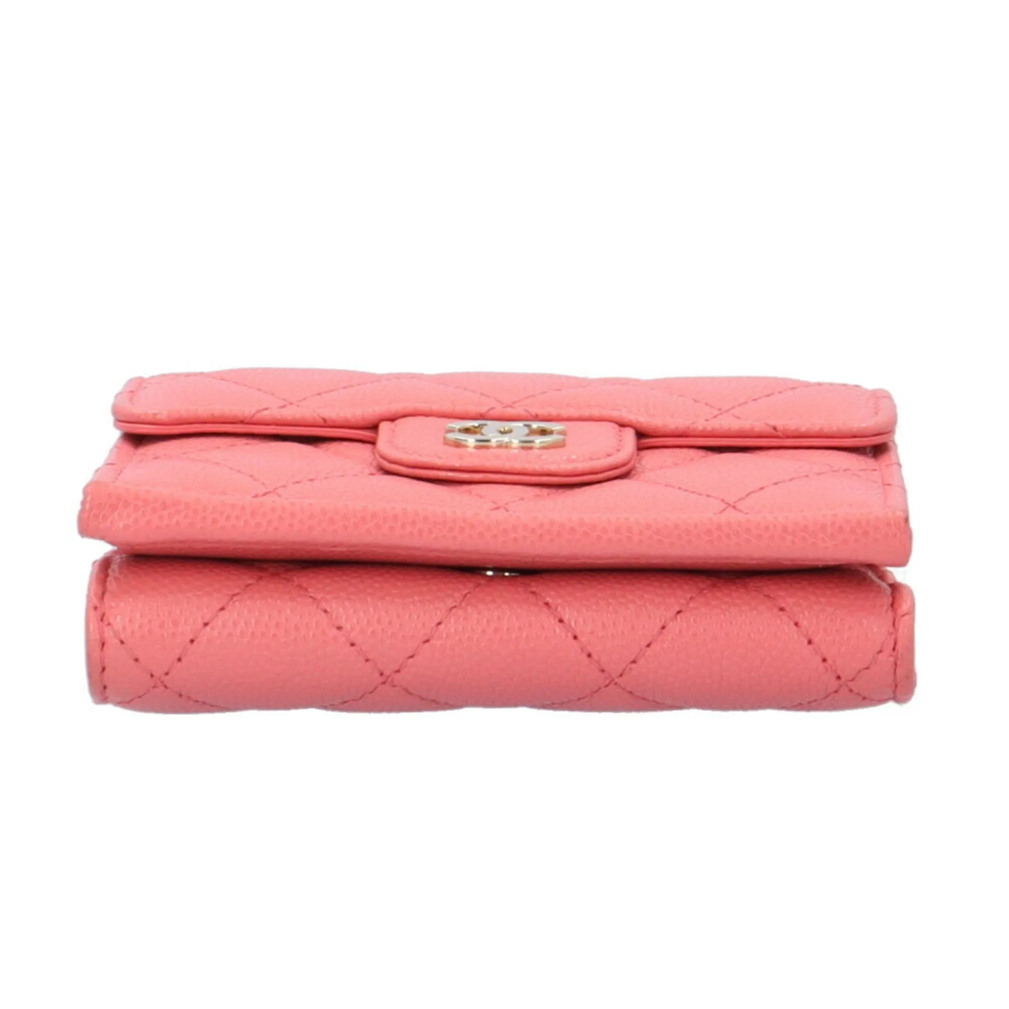Chanel Grained Calfskin Wallet (Tri-Fold) (Pre-Owned)