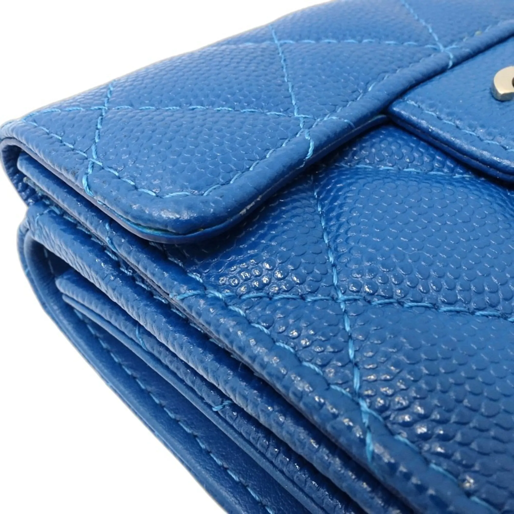Chanel Grained Calfskin Wallet (Tri-Fold) (Pre-Owned)