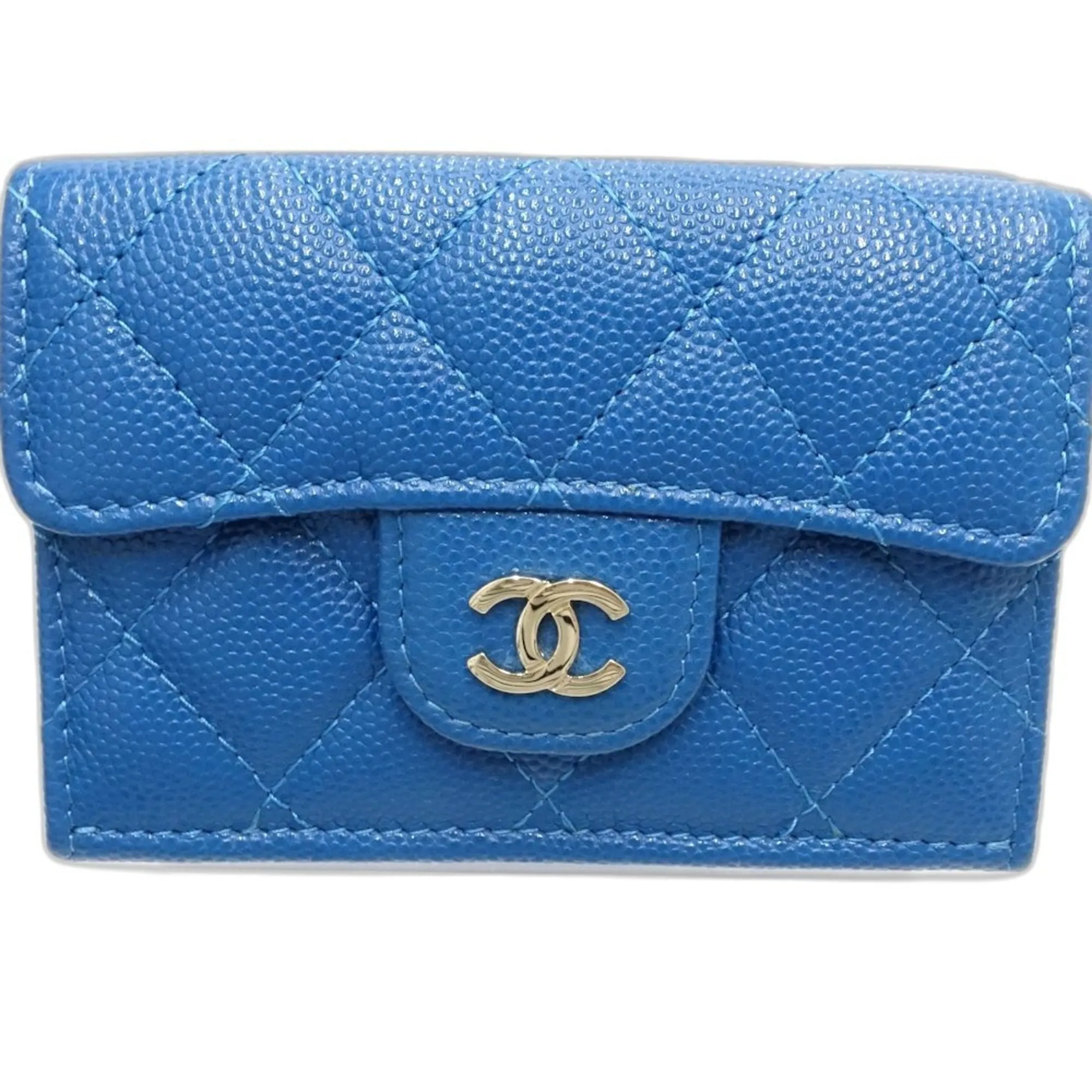 Chanel Grained Calfskin Wallet (Tri-Fold) (Pre-Owned)