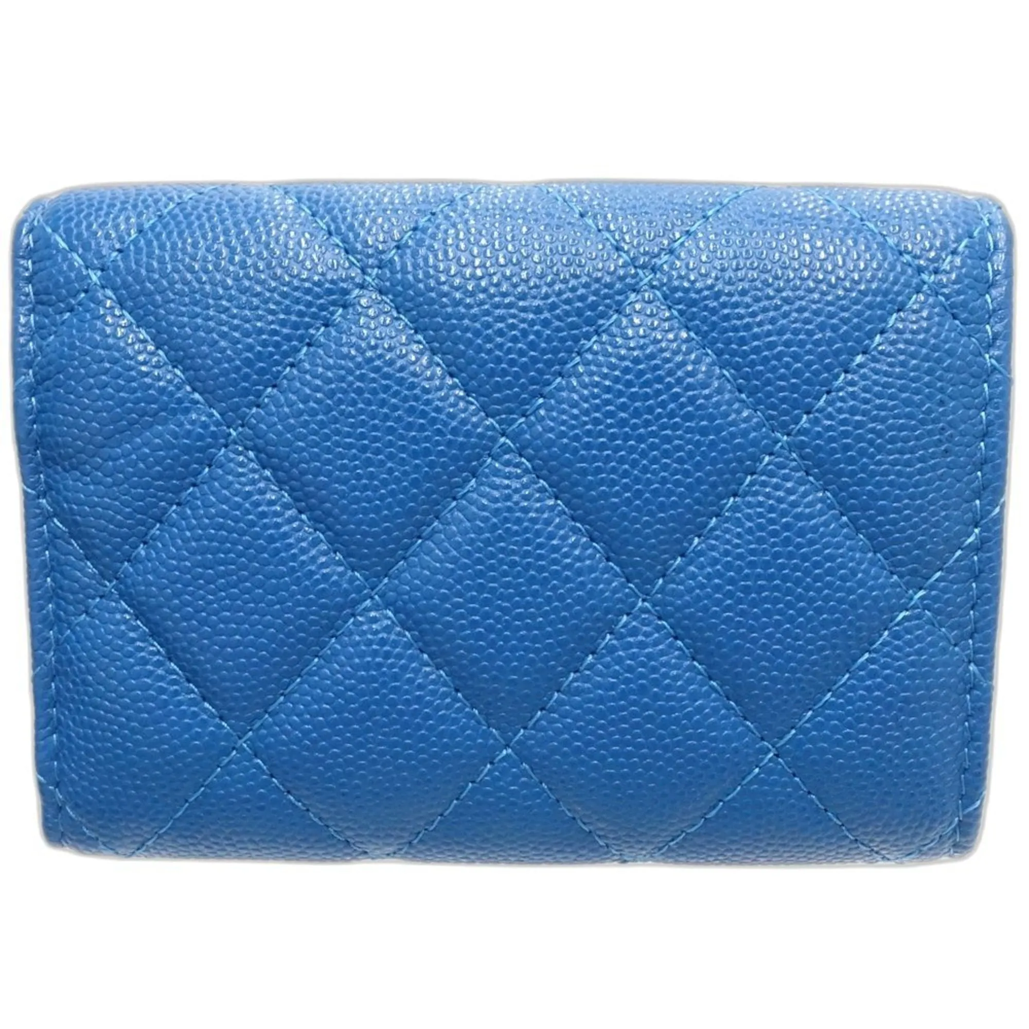Chanel Grained Calfskin Wallet (Tri-Fold) (Pre-Owned)