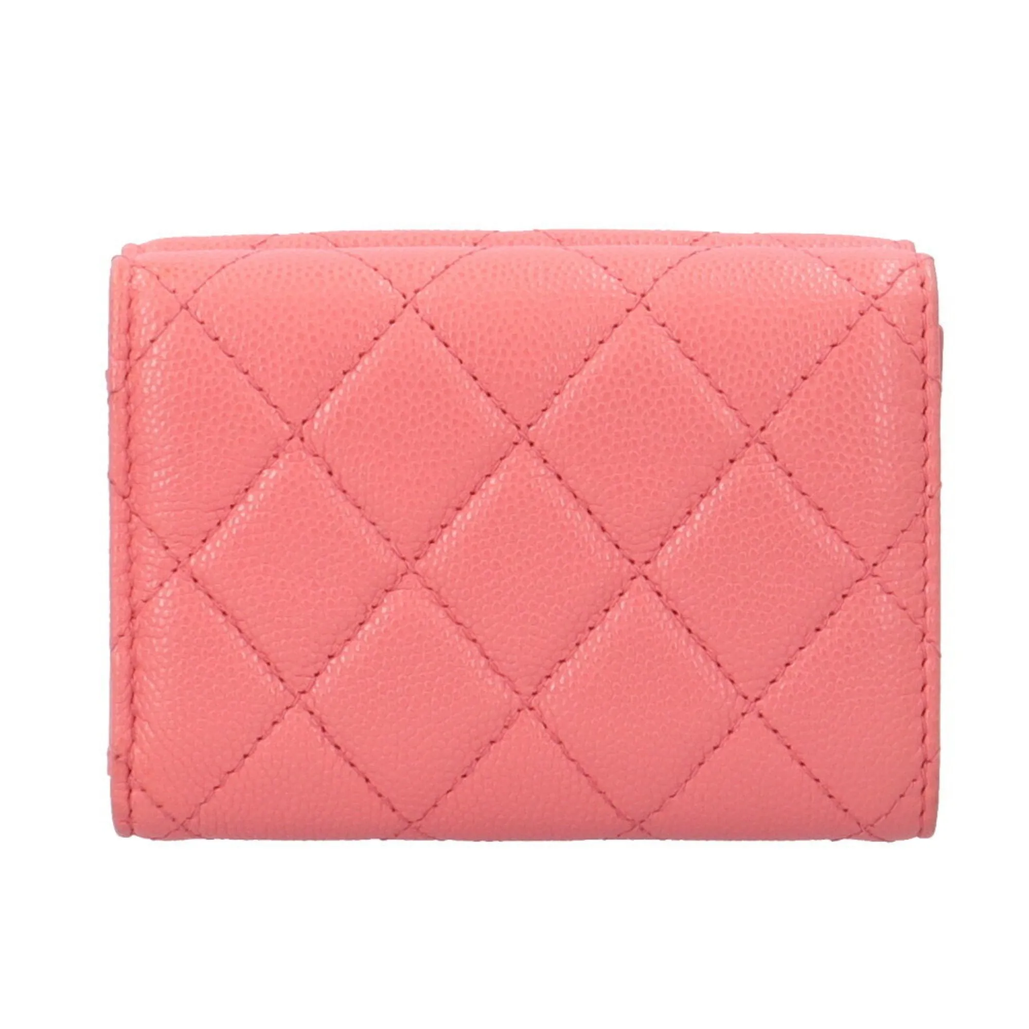Chanel Grained Calfskin Wallet (Tri-Fold) (Pre-Owned)