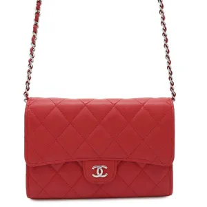 Chanel Leather Chain/Shoulder Wallet (Pre-Owned)