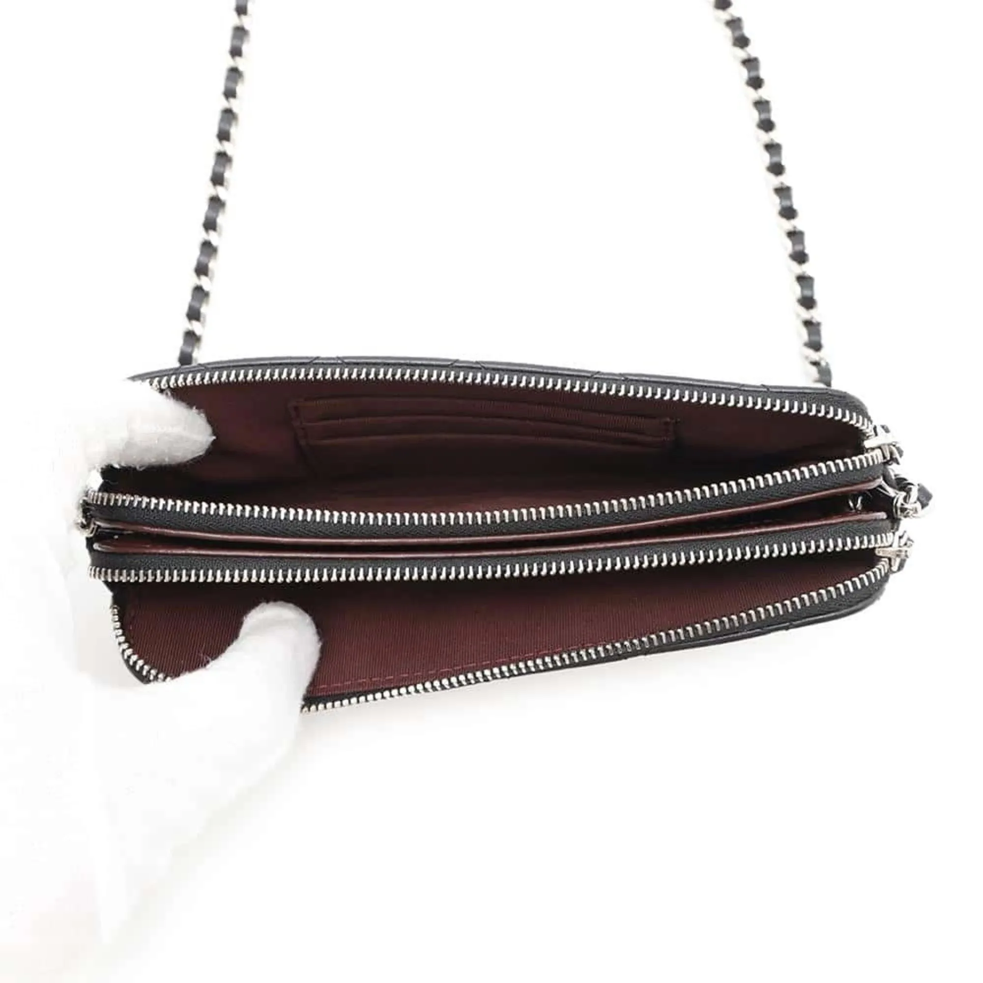 Chanel Leather Chain/Shoulder Wallet (Pre-Owned)