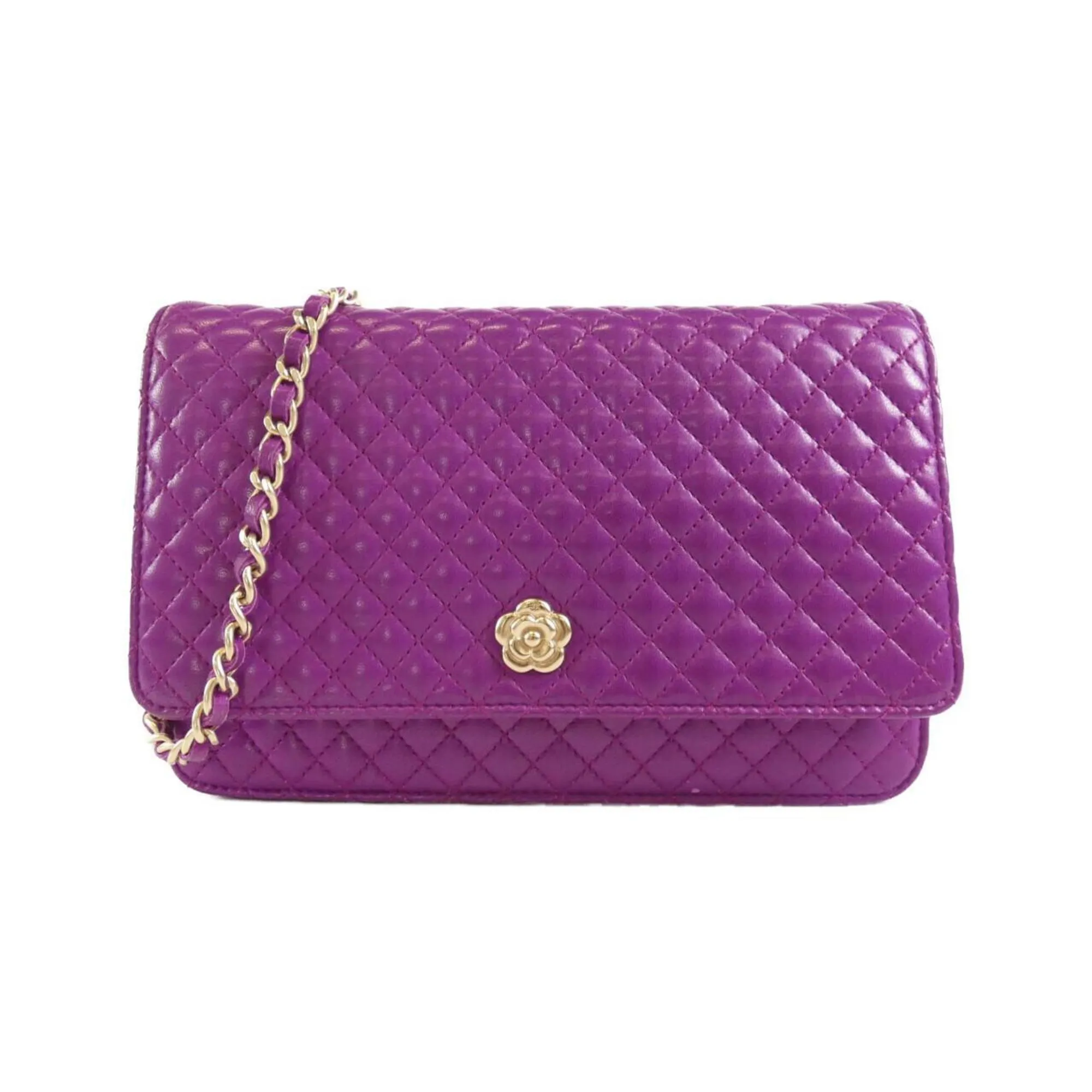 Chanel Leather Chain/Shoulder Wallet (Pre-Owned)