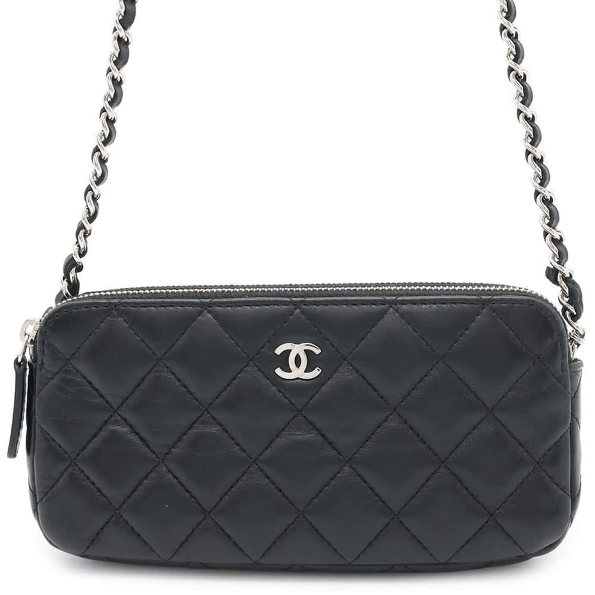 Chanel Leather Chain/Shoulder Wallet (Pre-Owned)