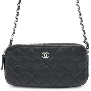 Chanel Leather Chain/Shoulder Wallet (Pre-Owned)