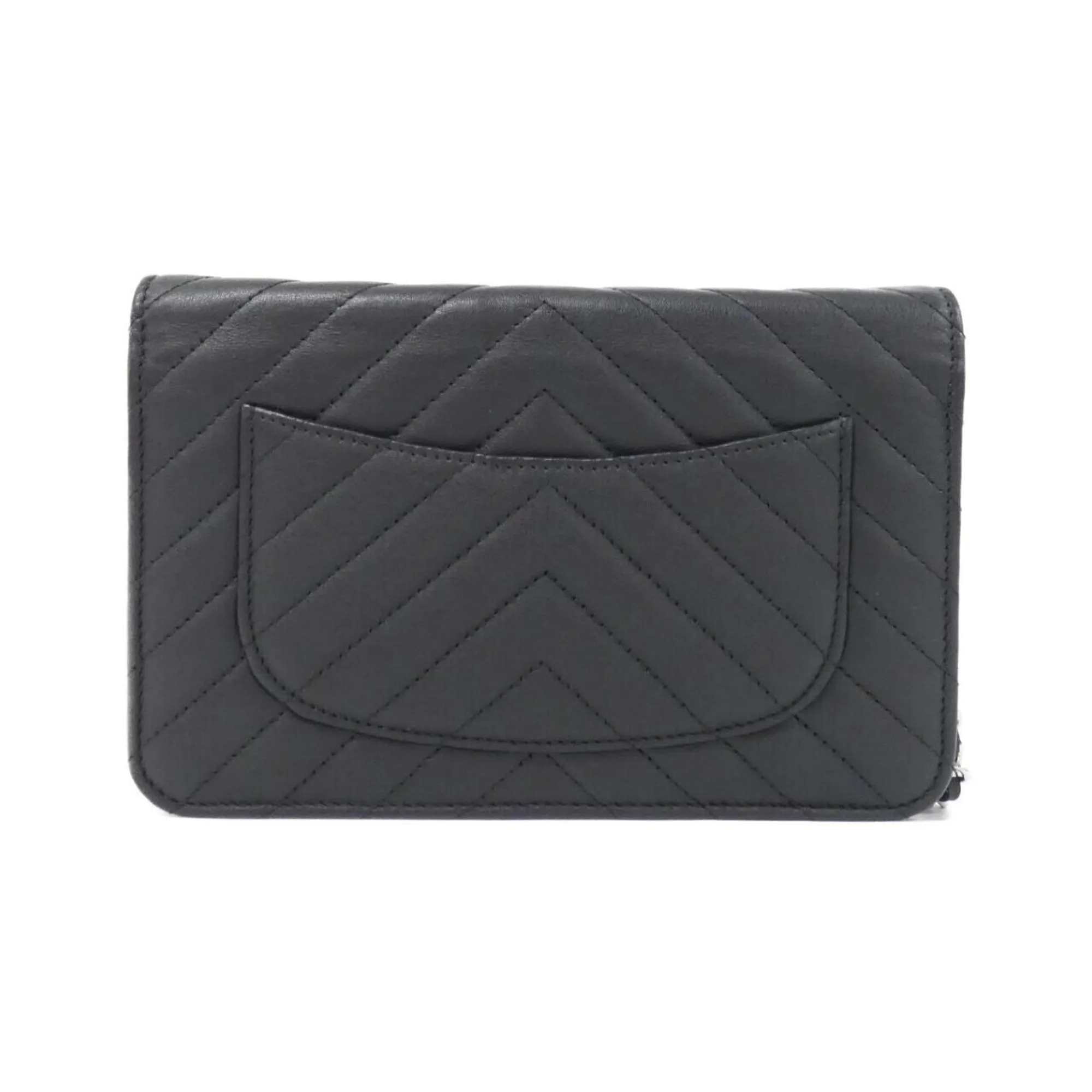 Chanel Leather Chain/Shoulder Wallet (Pre-Owned)
