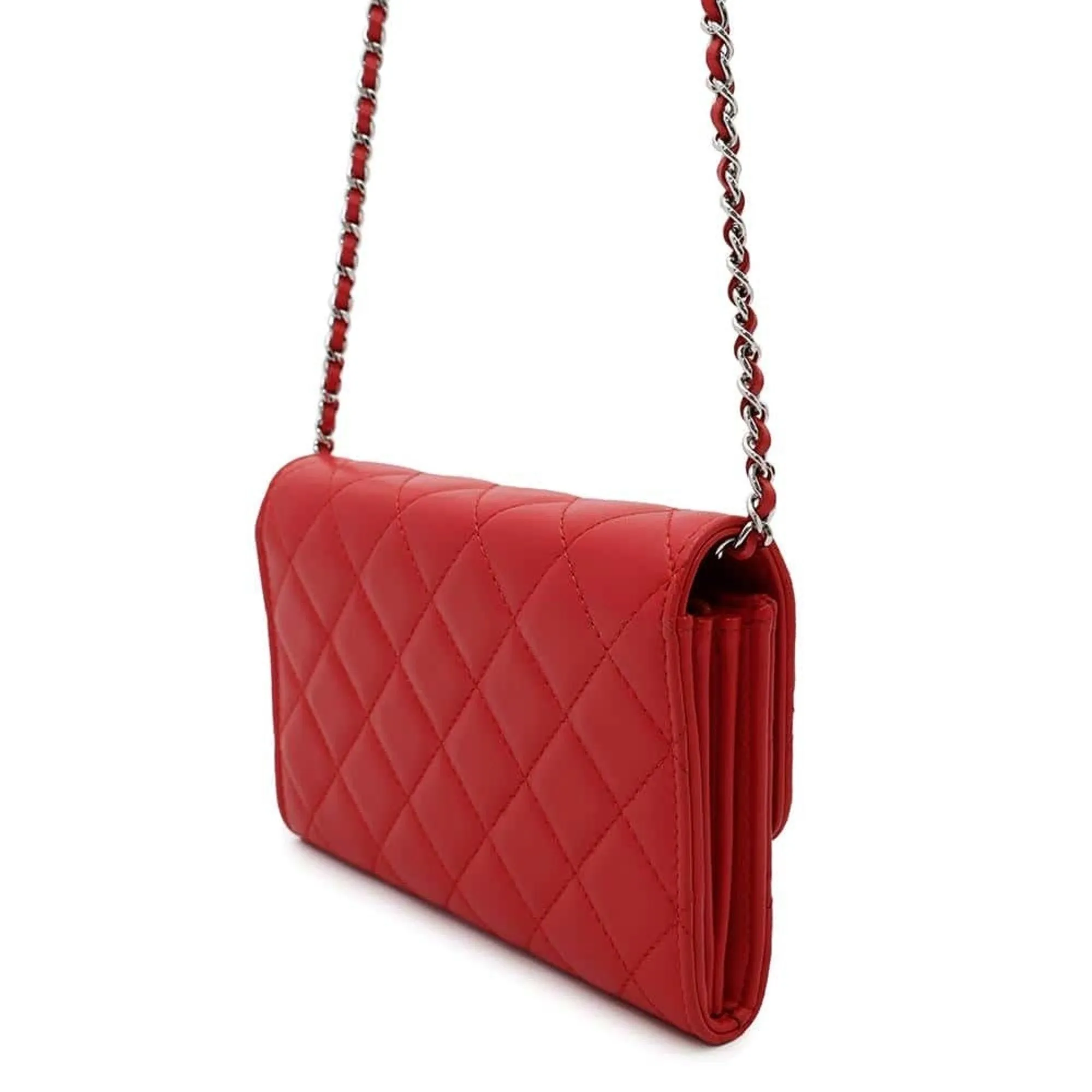 Chanel Leather Chain/Shoulder Wallet (Pre-Owned)
