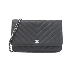 Chanel Leather Chain/Shoulder Wallet (Pre-Owned)
