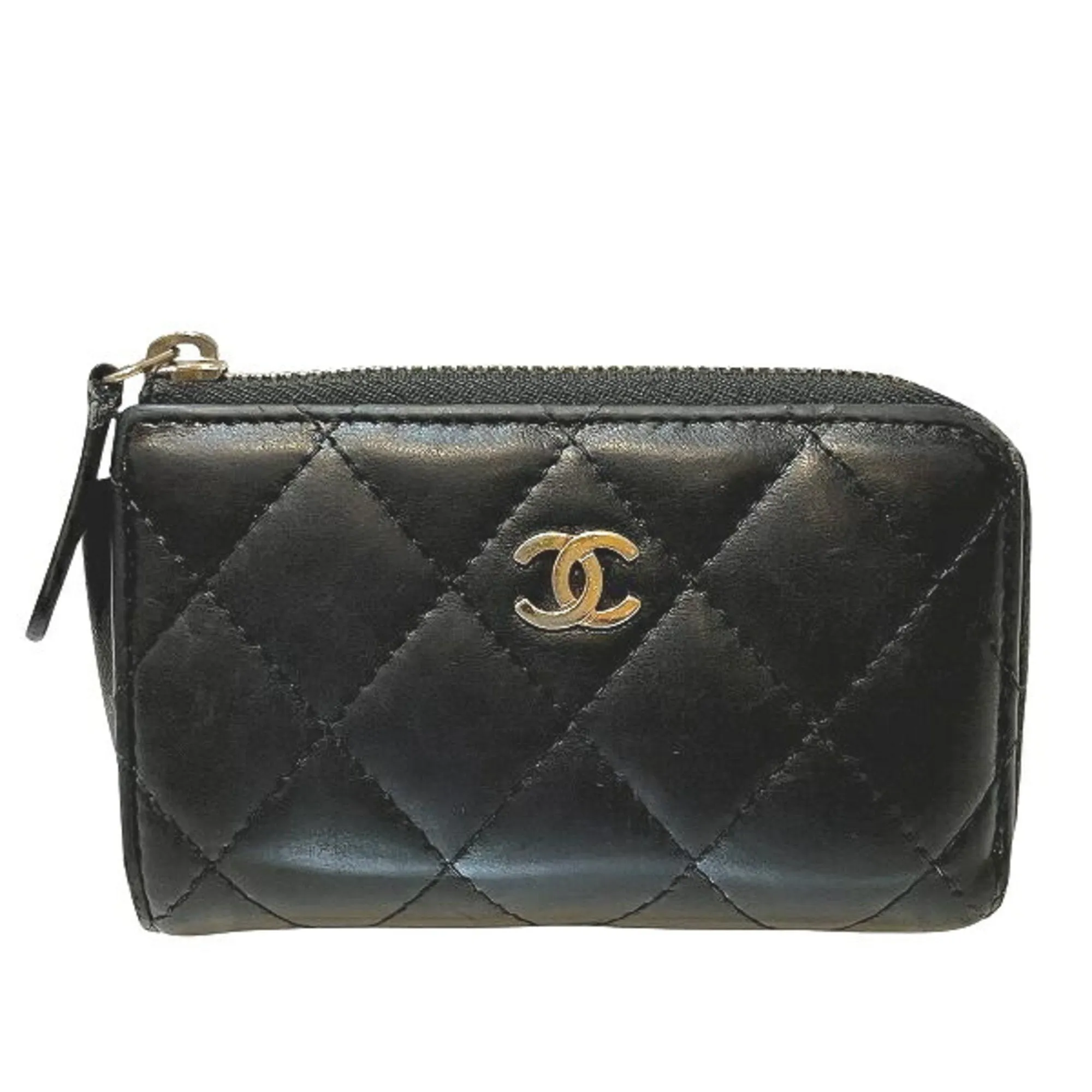 Chanel Leather Coin Purse/Coin Case (Pre-Owned)