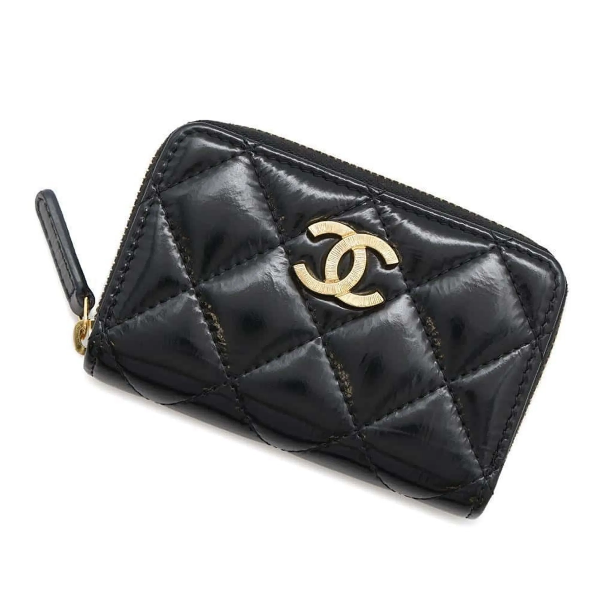 Chanel Leather Long Wallet (Bi-Fold) (Pre-Owned)