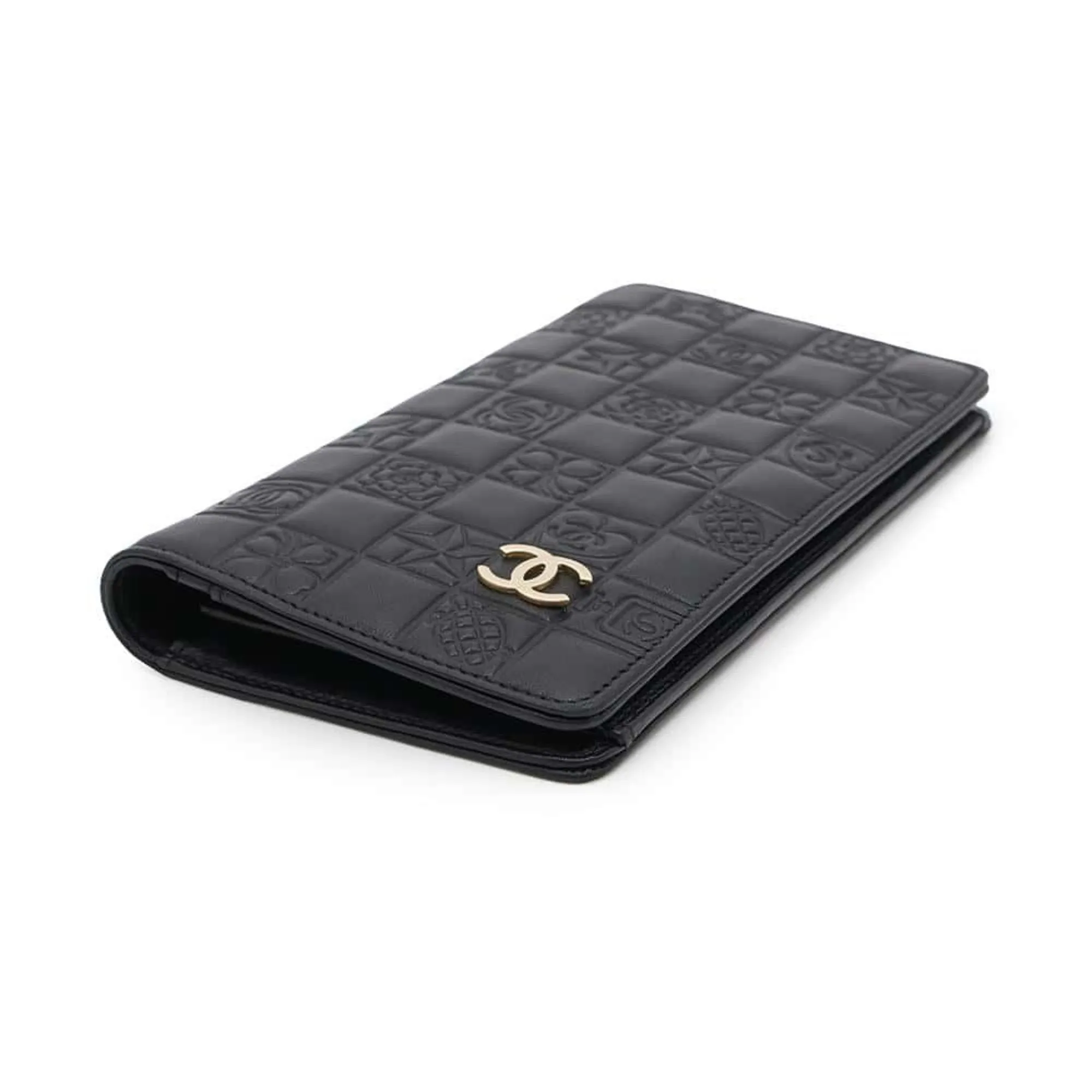 Chanel Leather Long Wallet (Bi-Fold) (Pre-Owned)