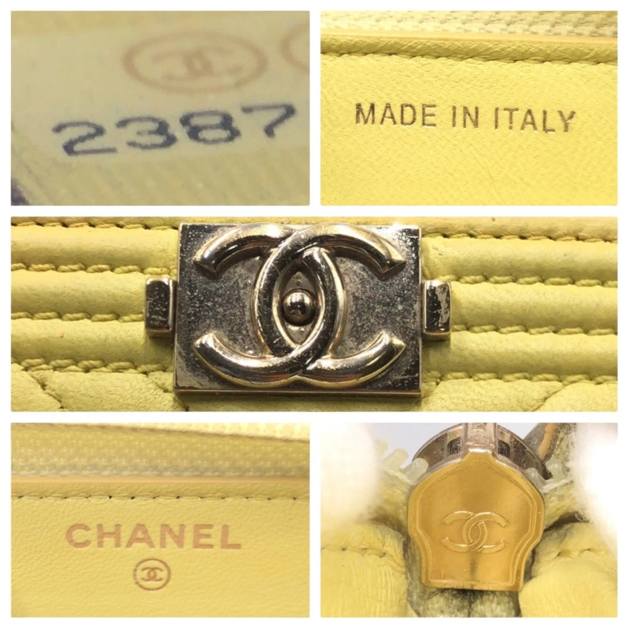Chanel Leather Long Wallet (Bi-Fold) (Pre-Owned)