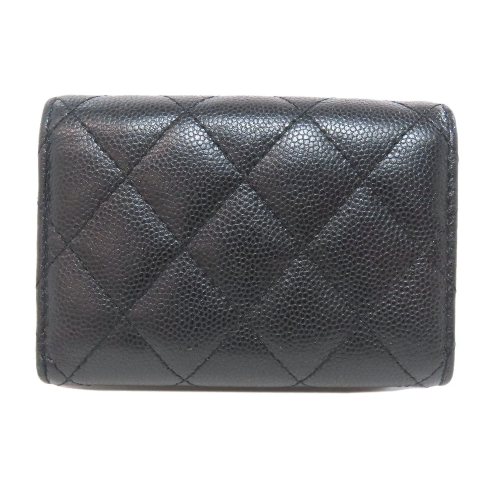 Chanel Leather Wallet (Tri-Fold) (Pre-Owned)