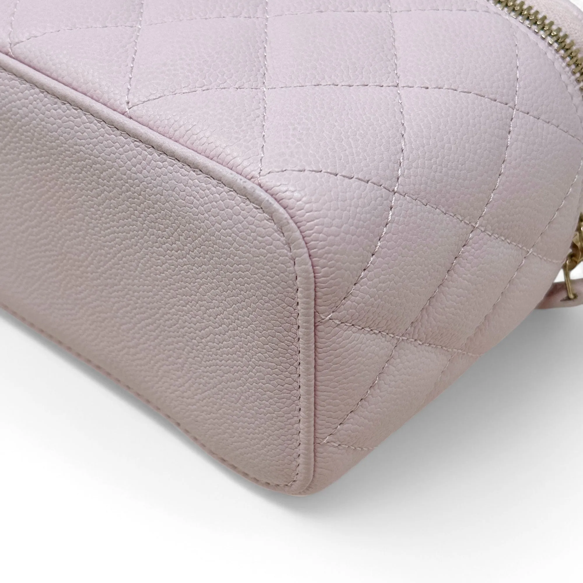 Chanel Pink Small Vanity With Chain